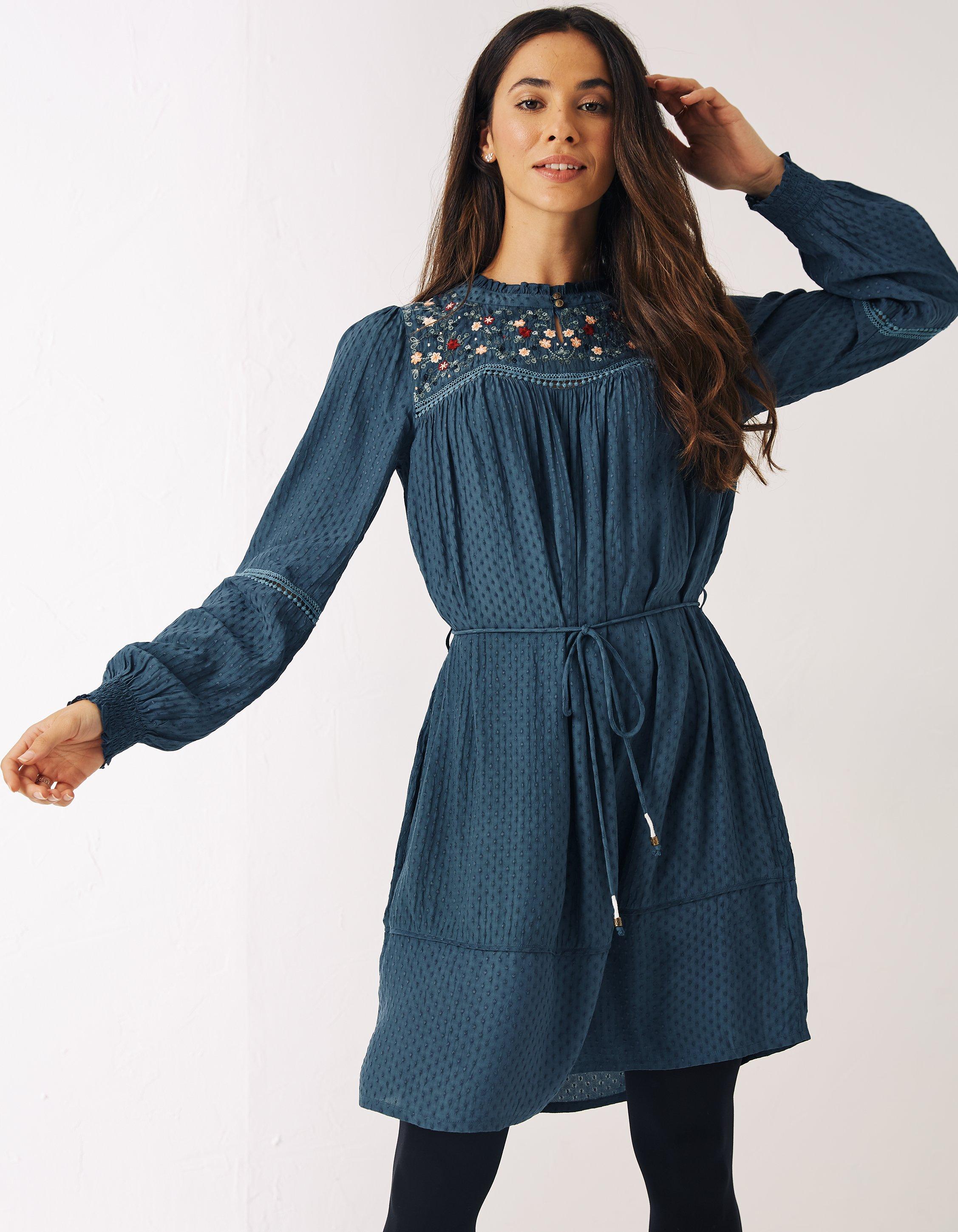 Lucy Embroidered Dress Dresses FatFace