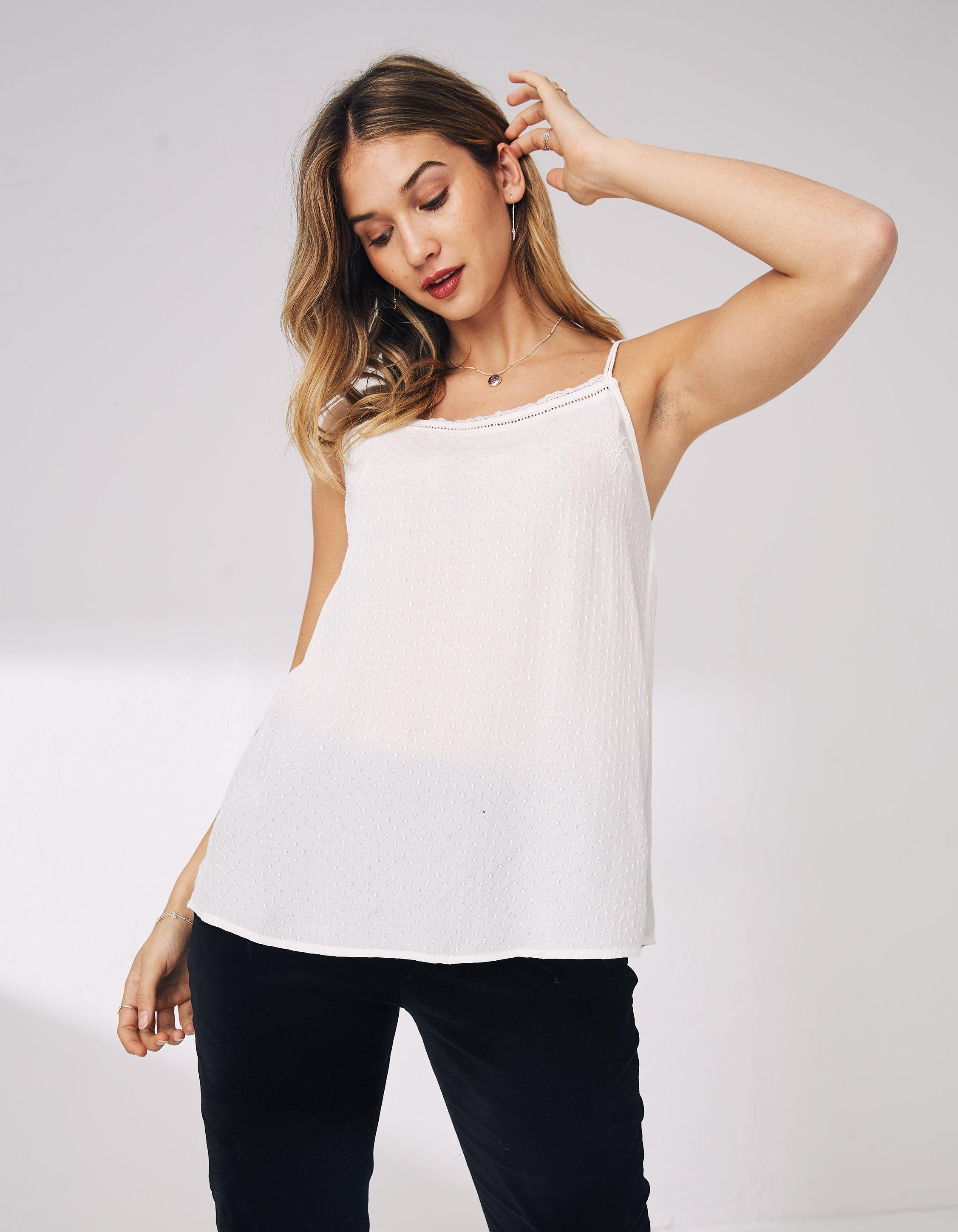Cynthia Embroidered Cami, Tops & T-Shirts