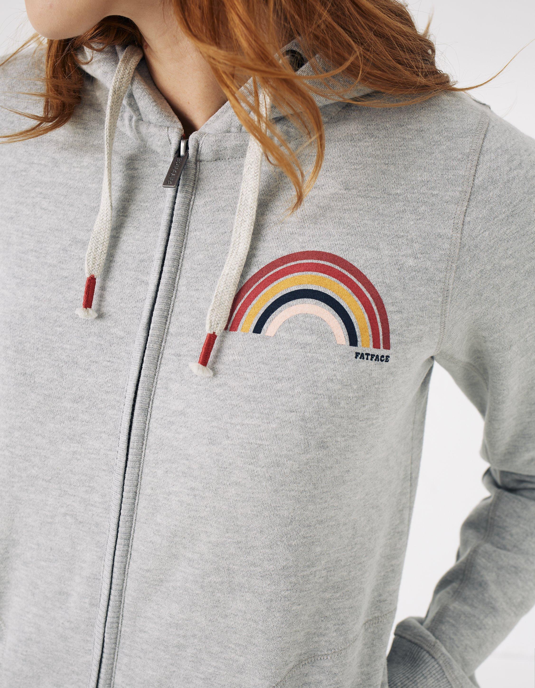 Ava New Day Graphic Zip Through Sweater