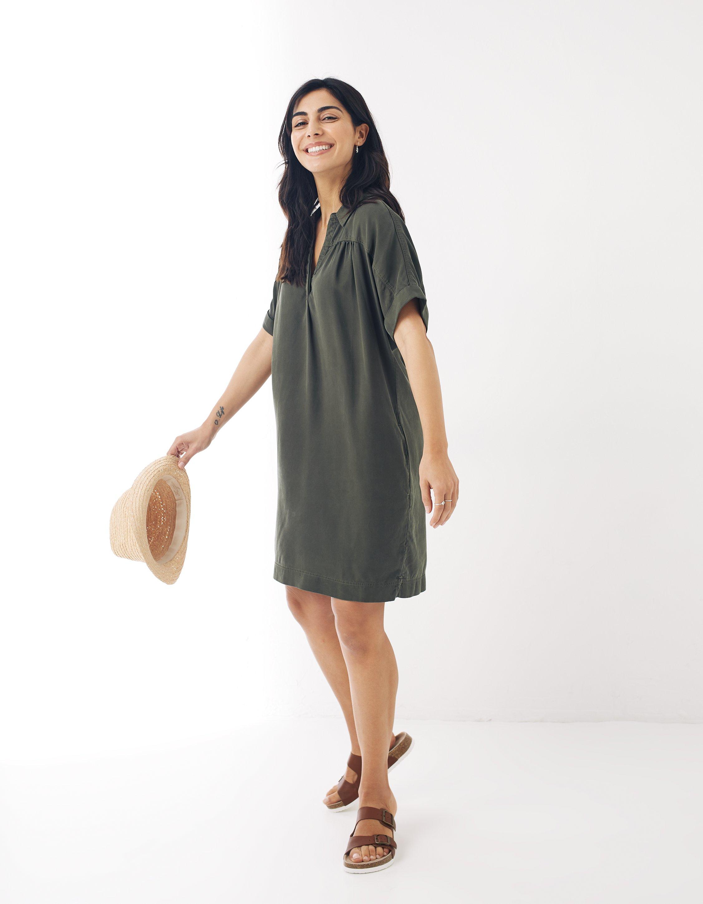 Charlie Tencel Tunic Dress Dresses FatFace