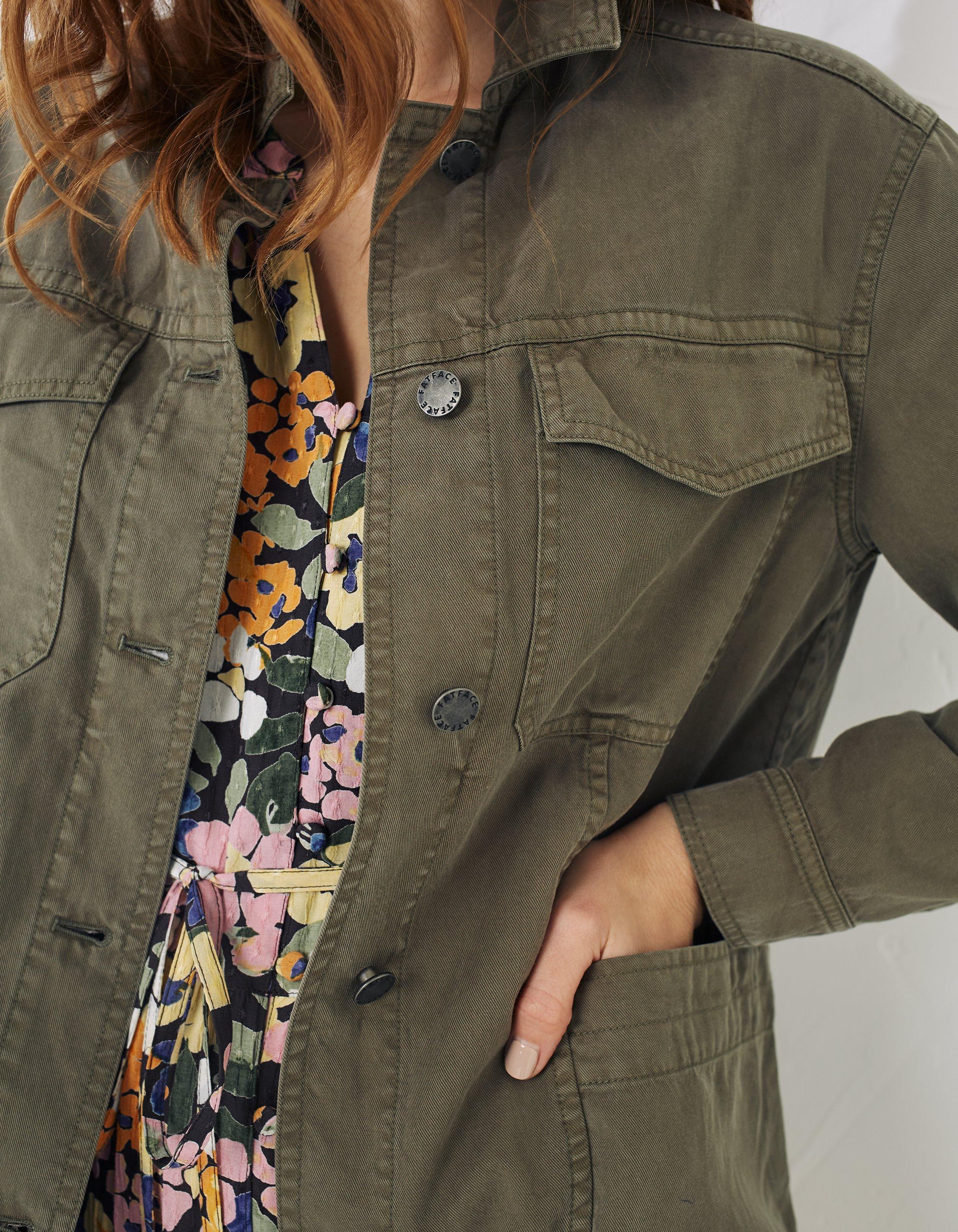 Lena Tencel Utility Jacket, Coats & Jackets