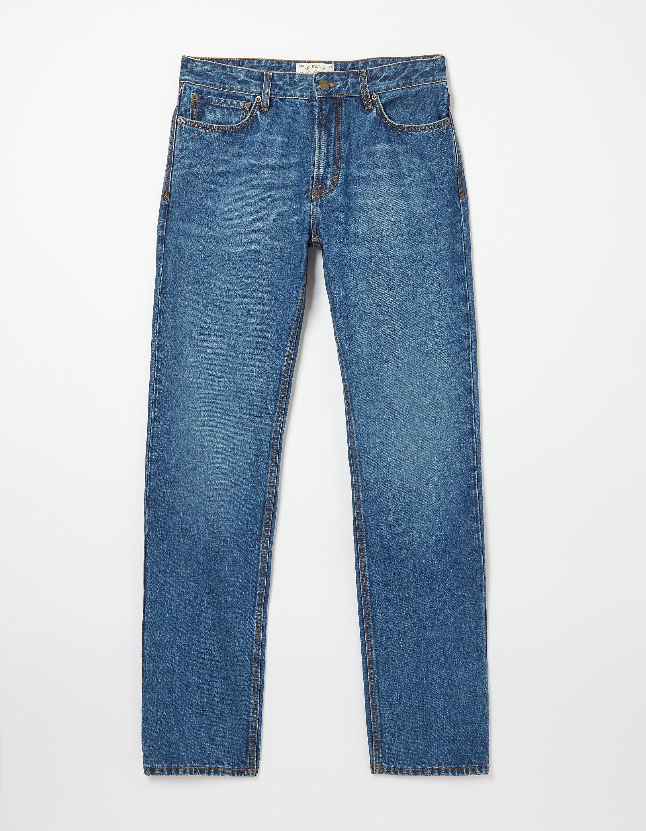 Straight Stone Wash Jeans