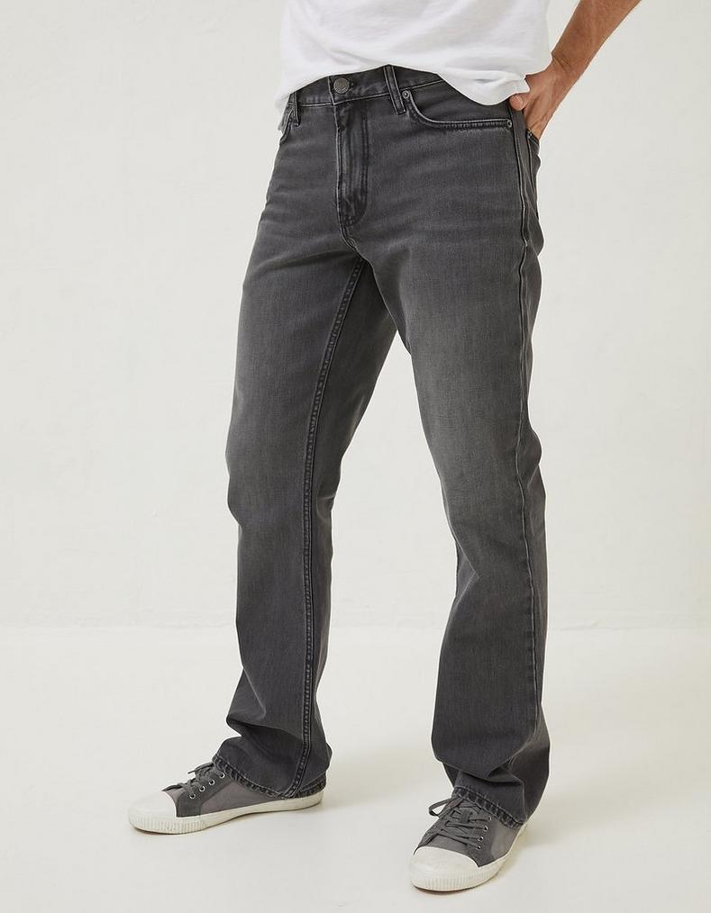 Bootcut Grey Wash Jeans, Jeans