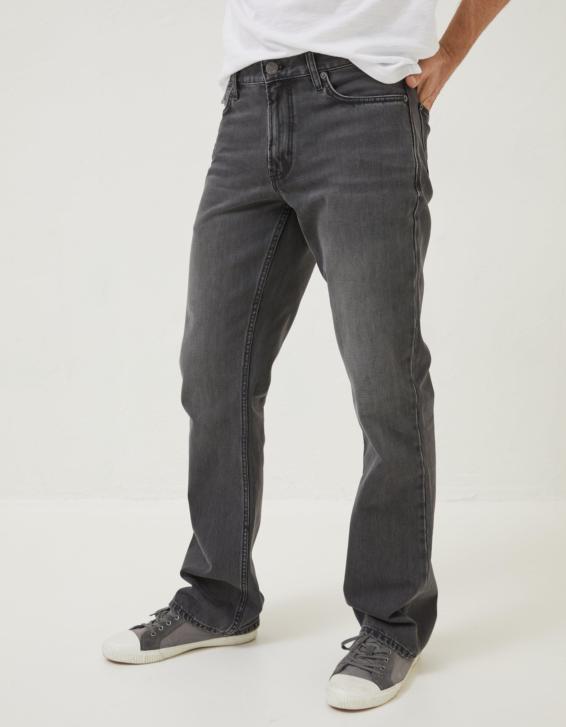Jeans Bootcut Grey Wash Jeans,