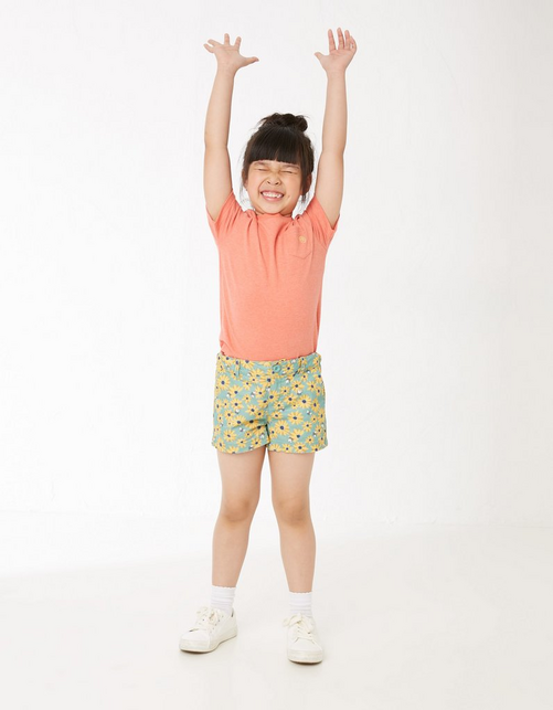 Kid’s Alice Chino Sunflower Shorts