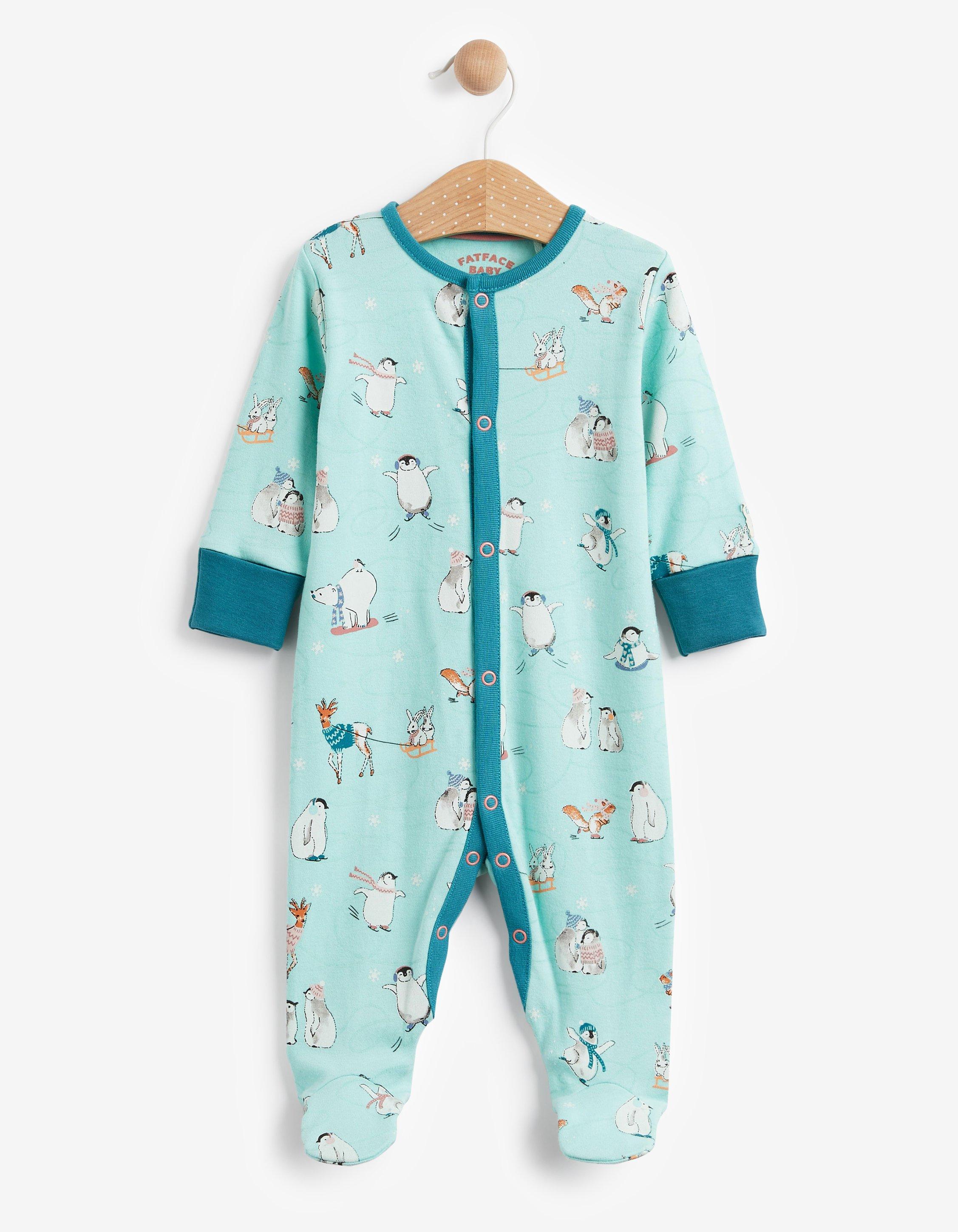 Three Pack Winter Sleepsuits Kids Sale FatFace