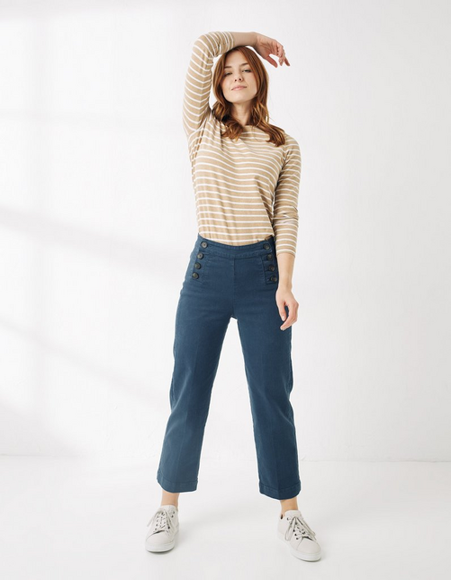 Faye Cropped Sailor Trousers