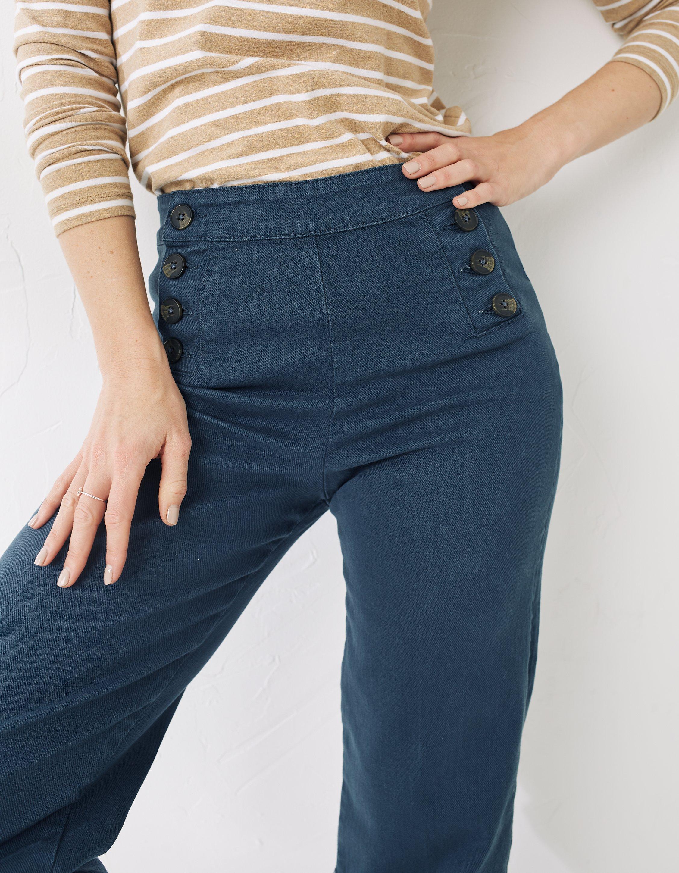 Faye Cropped Sailor Pants, Pants & Leggings