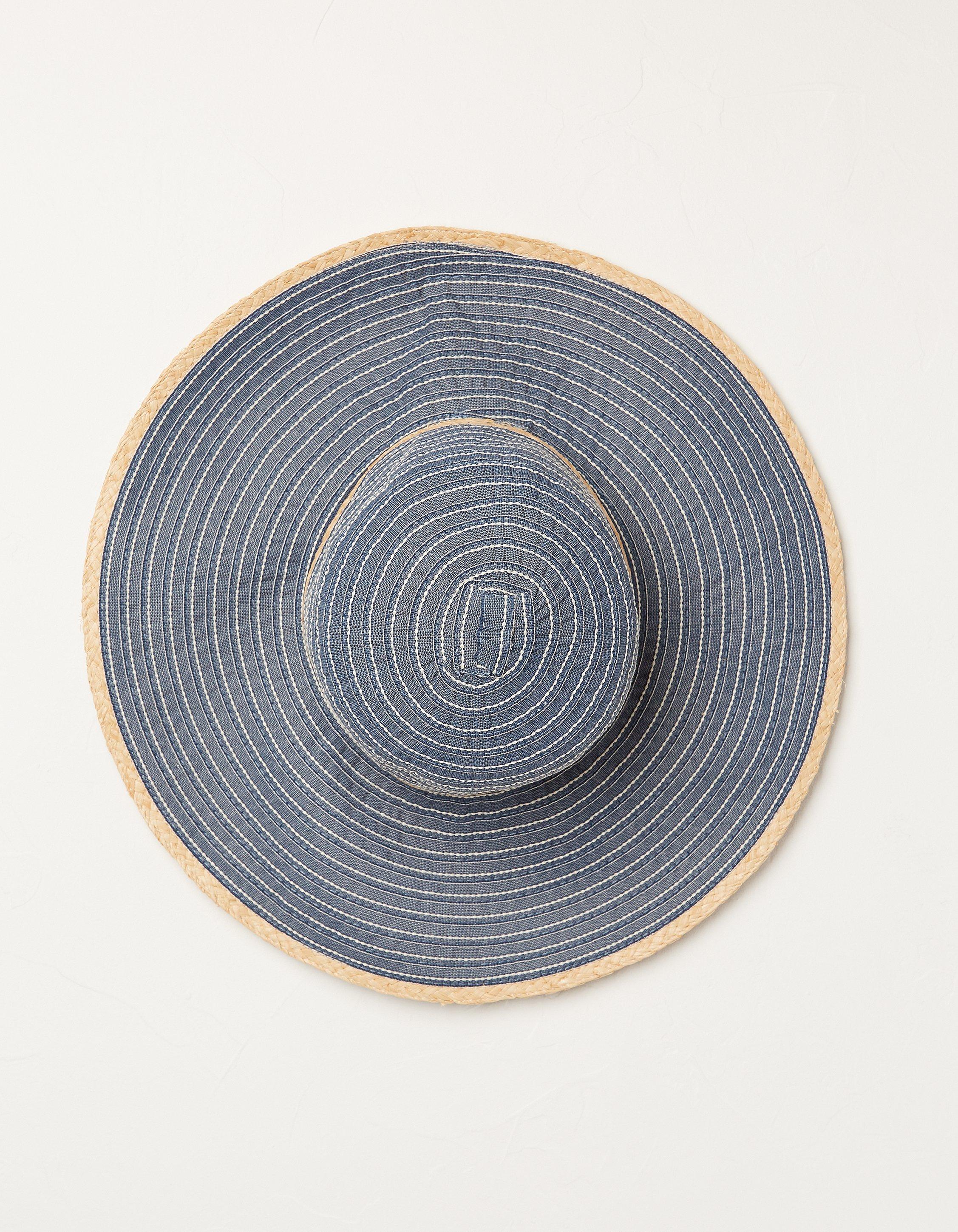 Blue Ribbon Straw Hat