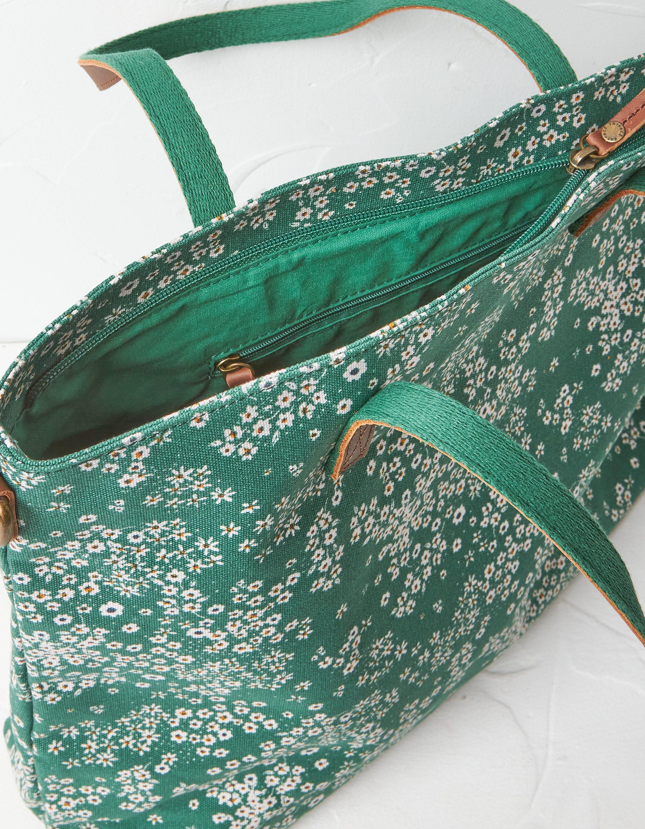 Kate spade green floral on sale bag