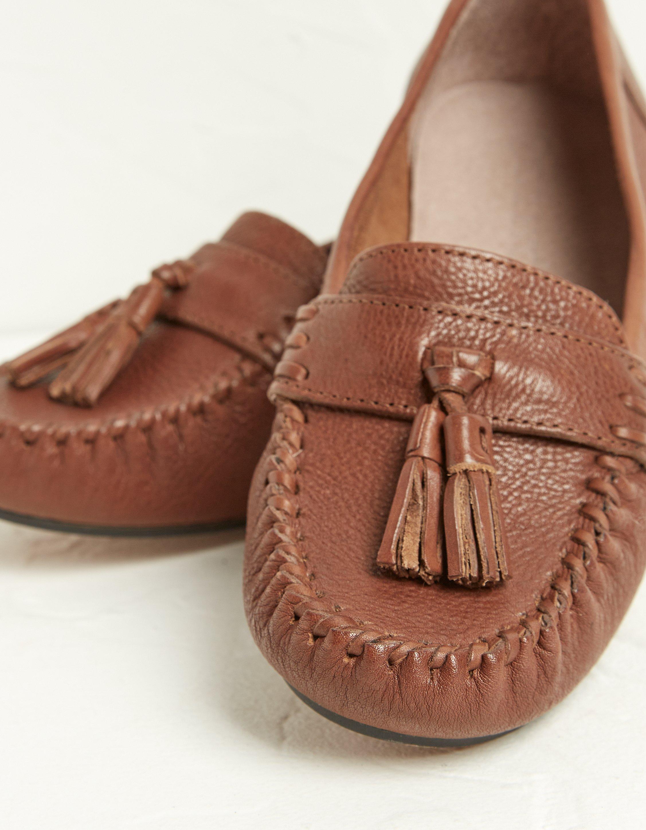 Lucie Leather Moccasins, Shoes |