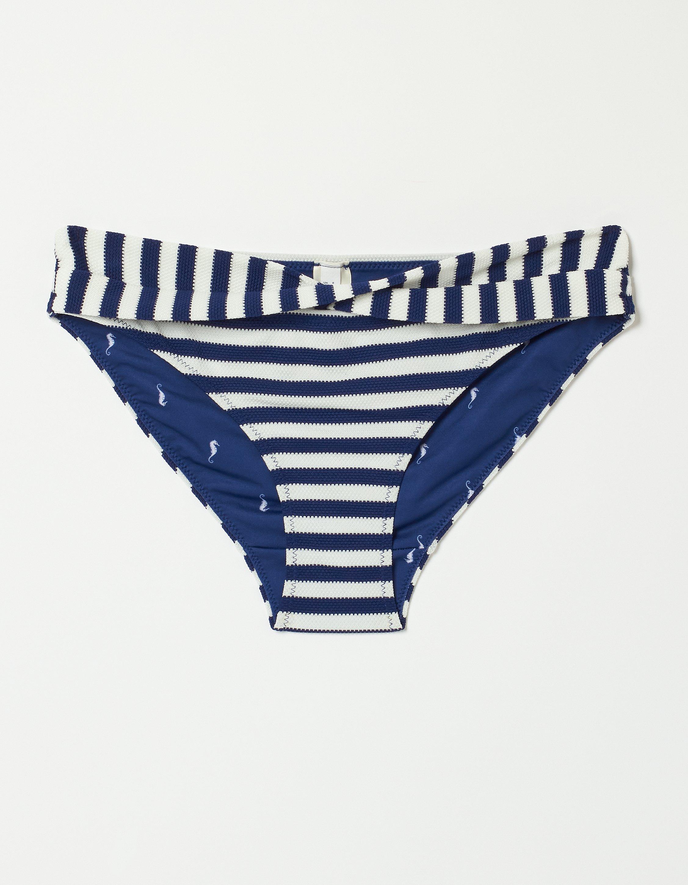 Buy FatFace Blue Bandana High Waist Bikini Bottoms from Next Poland