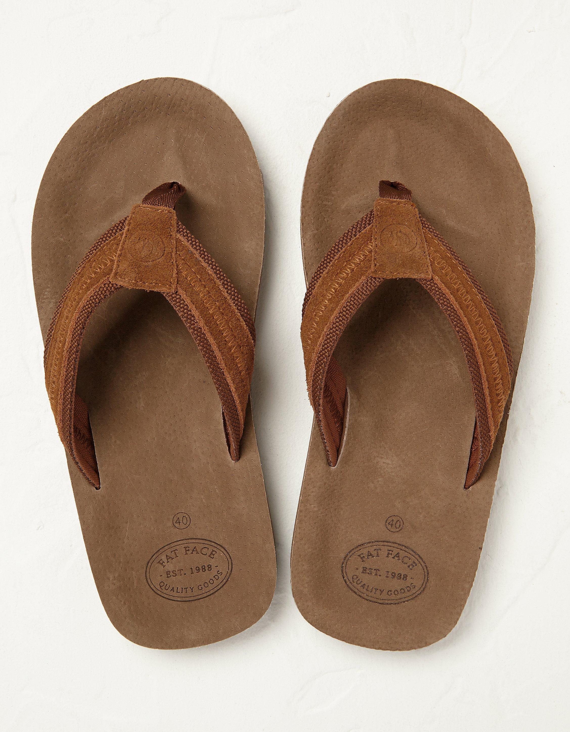 Suede flip flops hot sale