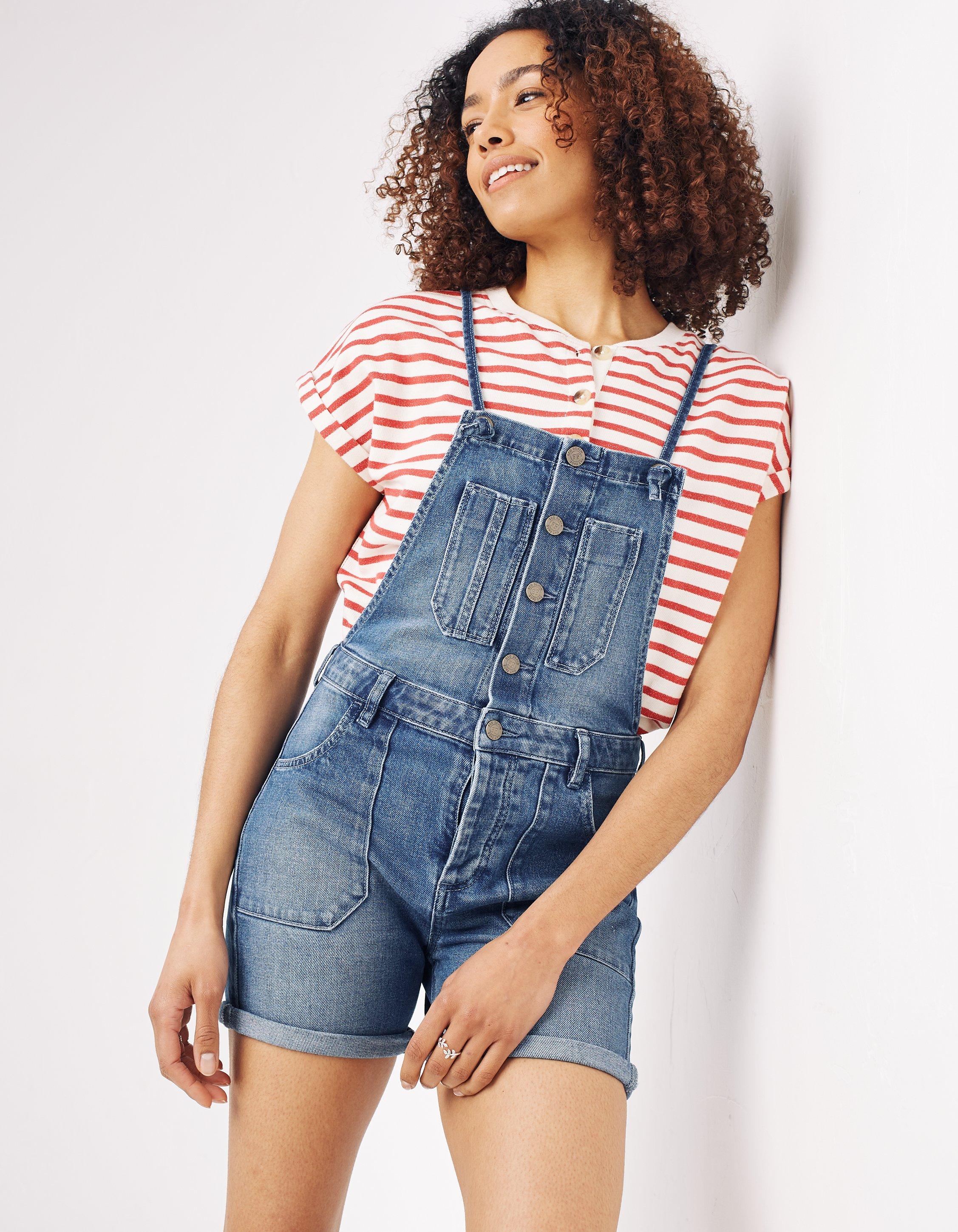 Womens dungarees fat store face