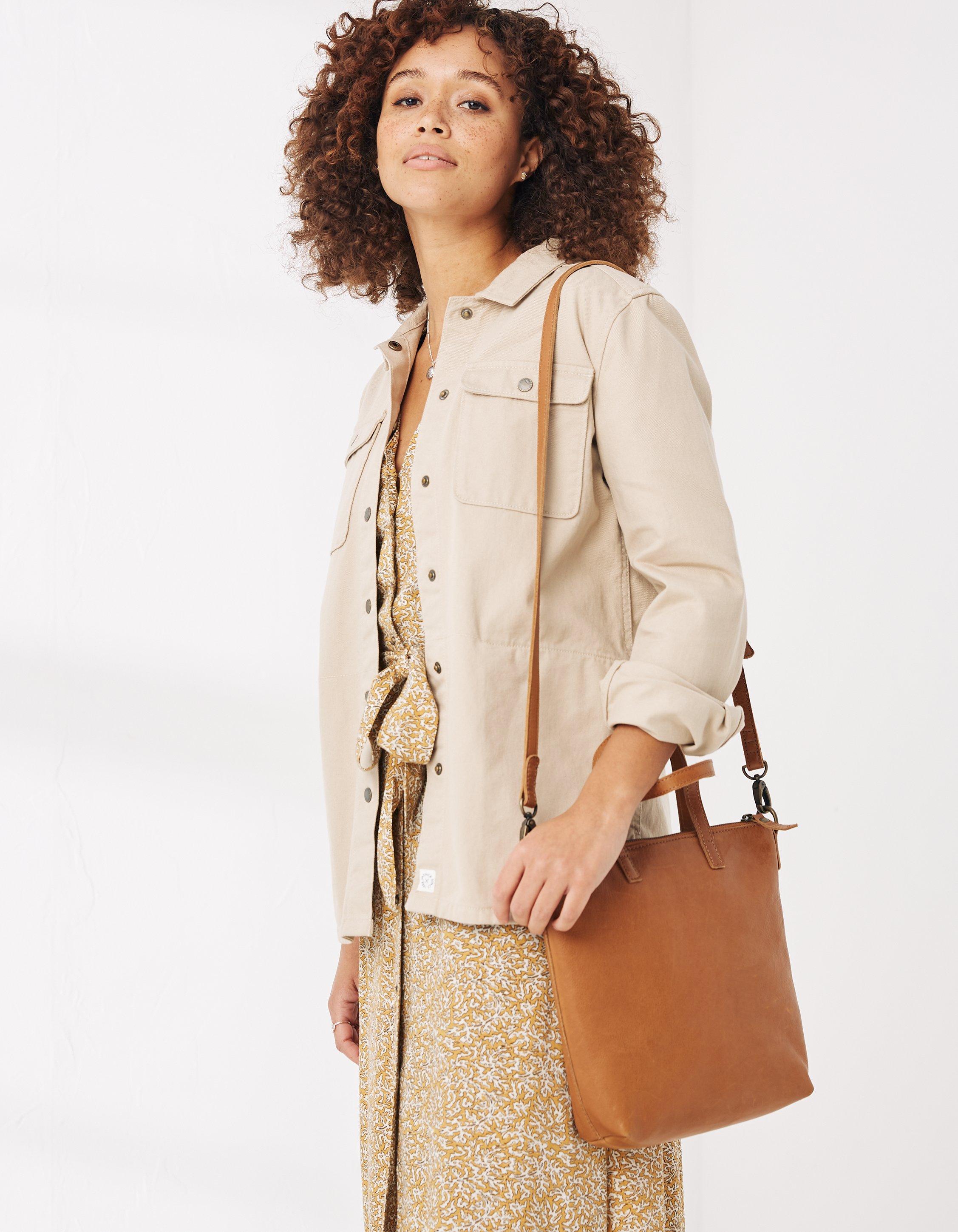 Manhatten Tan Satchel Bag