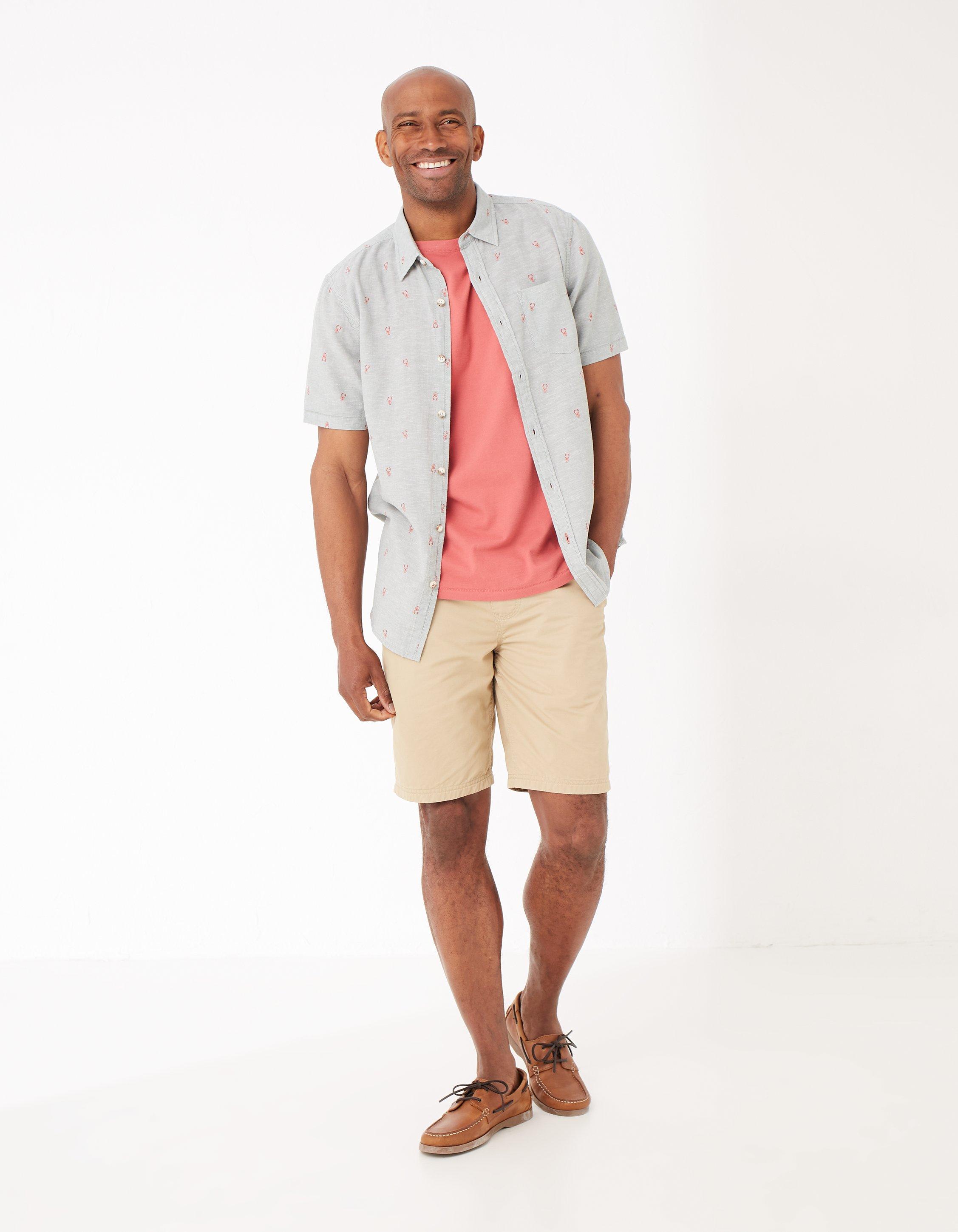 lobster short sleeve button down