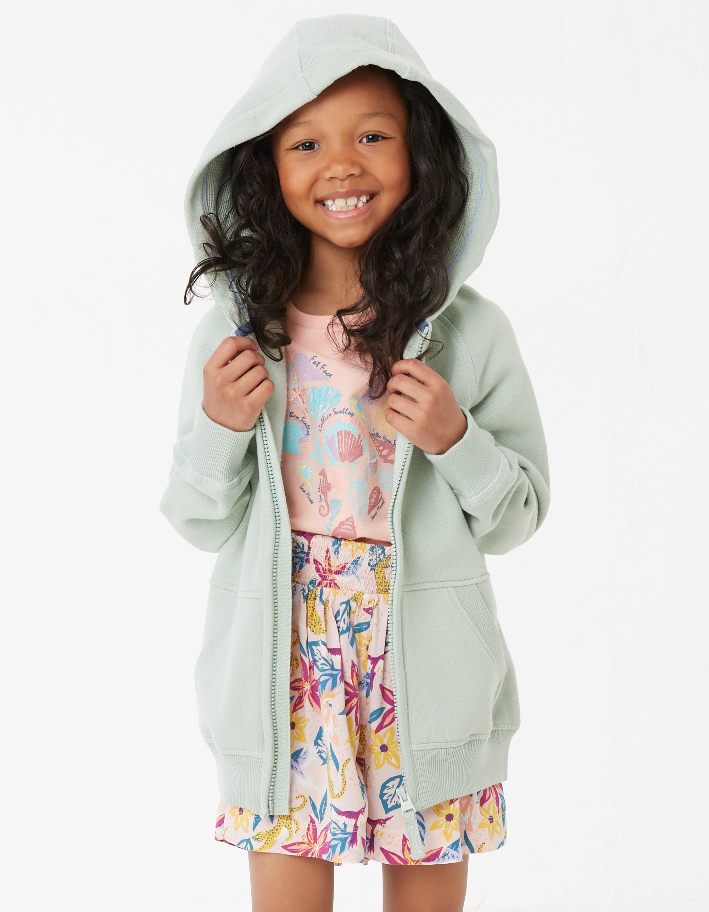 Girls zip 2024 through hoodie