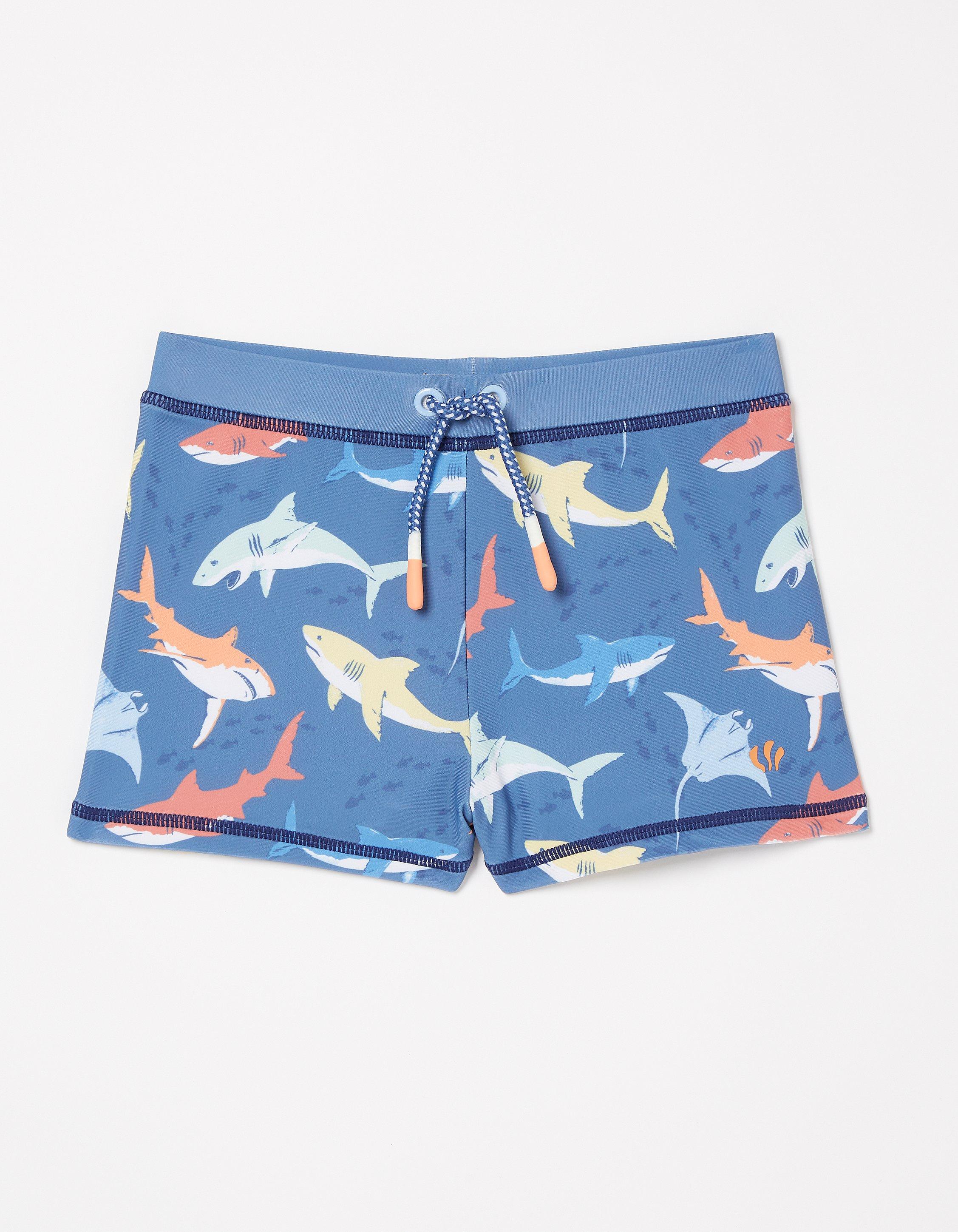 Boys shark hot sale swim shorts