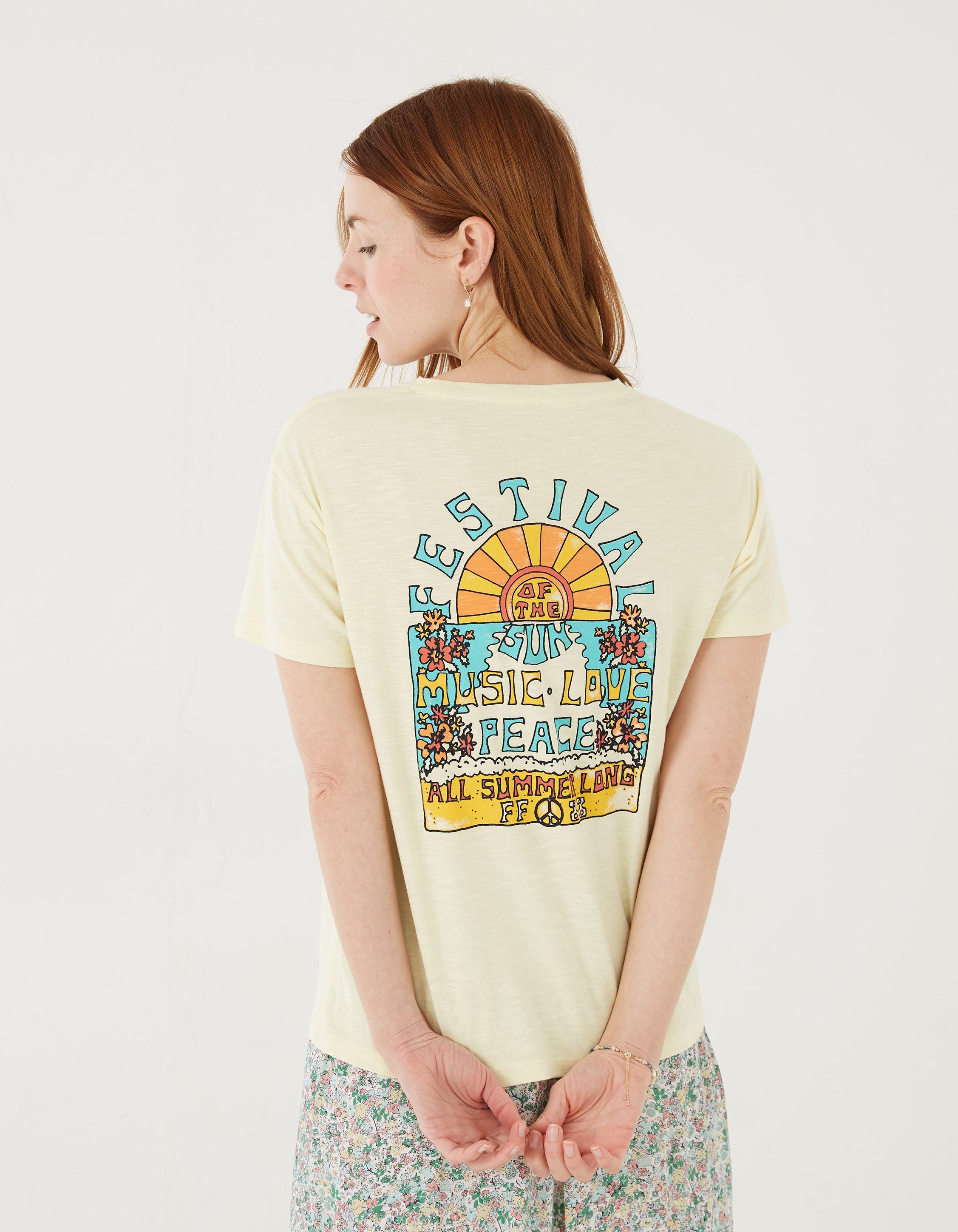 yellow graphic tees