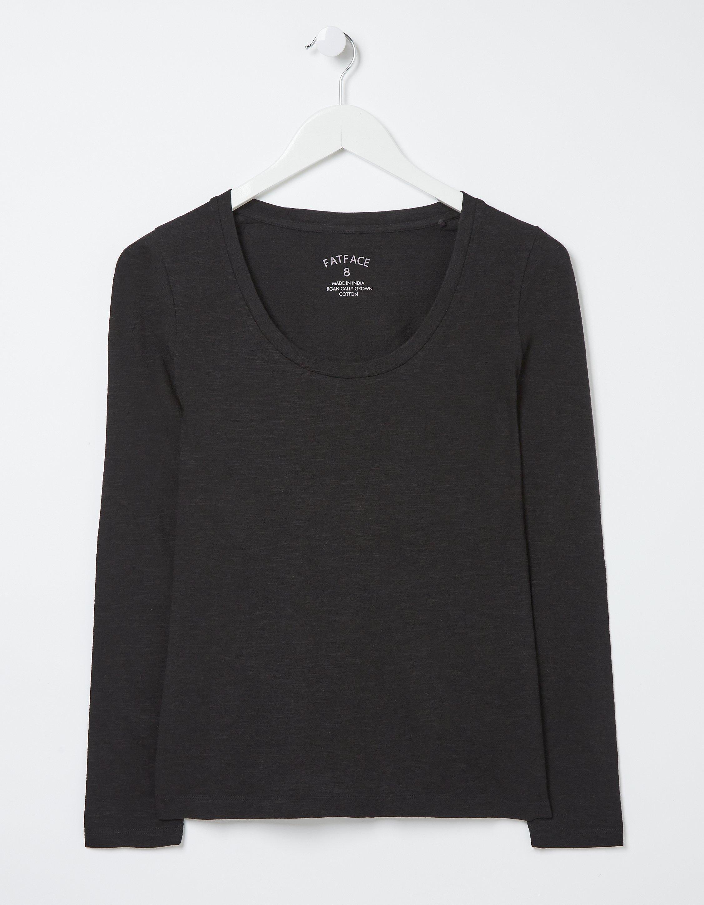 Theory Tiny Scoop Long Sleeve Organic Cotton T-Shirt