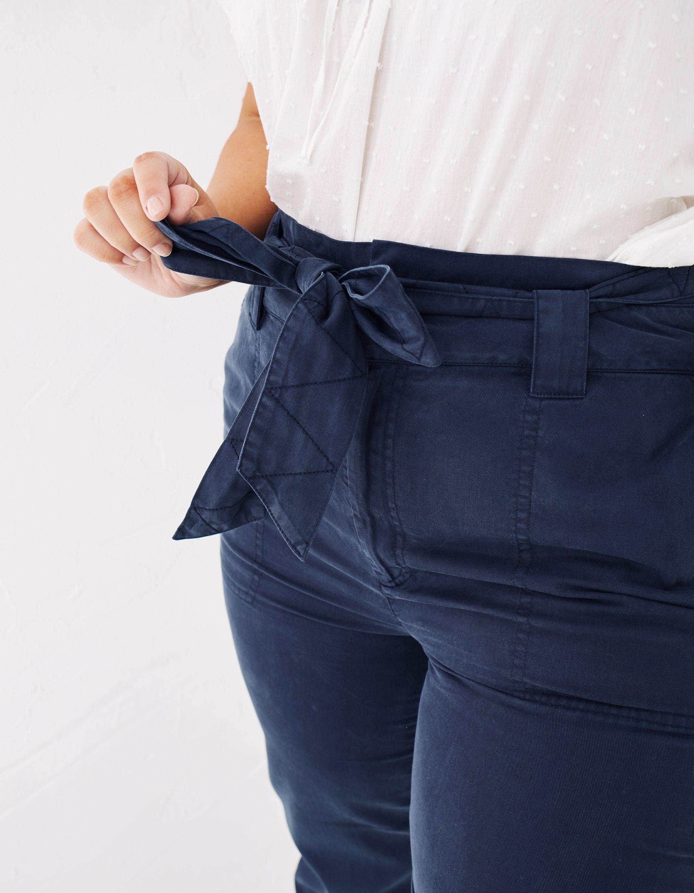 High waisted paperbag on sale trousers