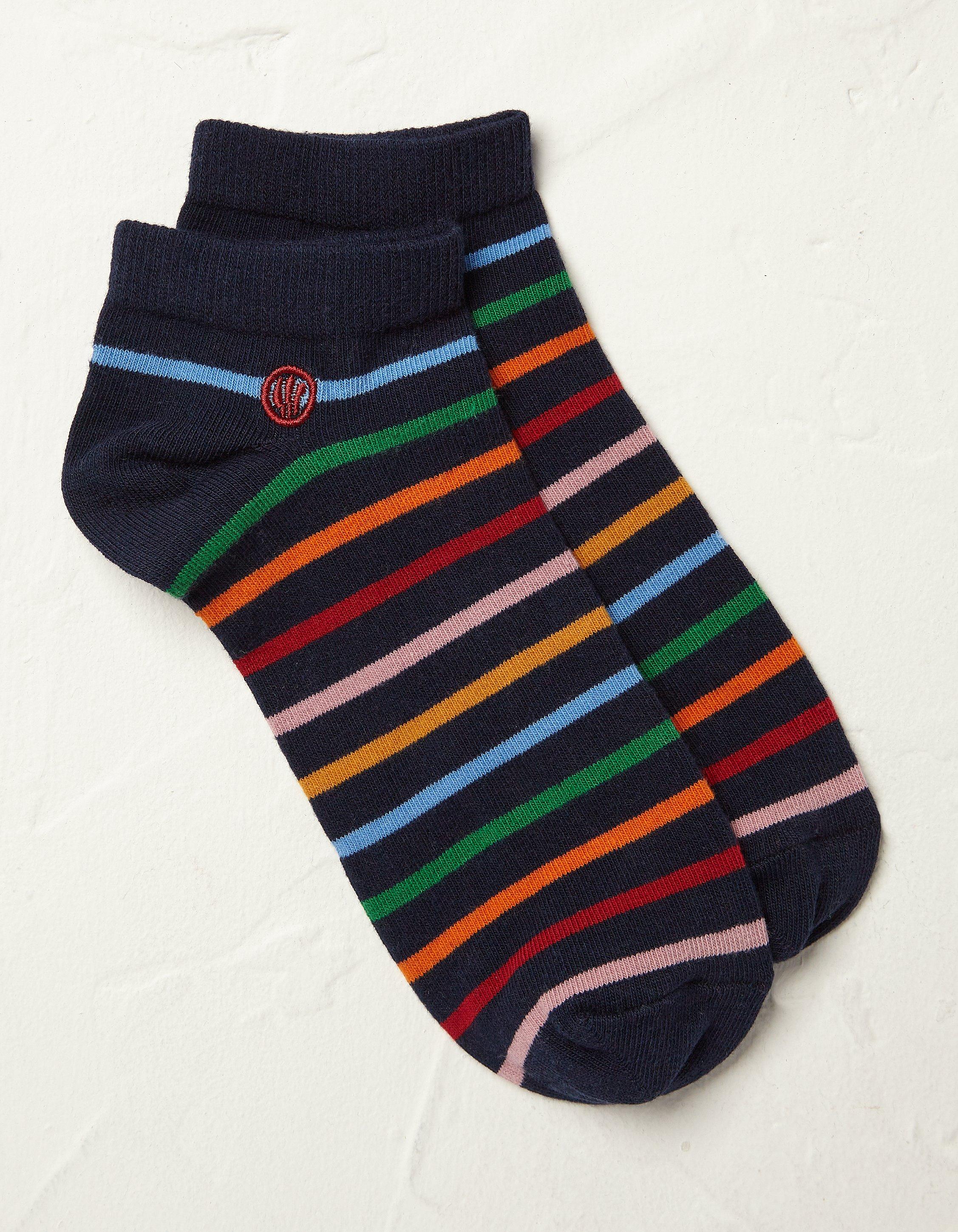 Mens coloured sale trainer socks