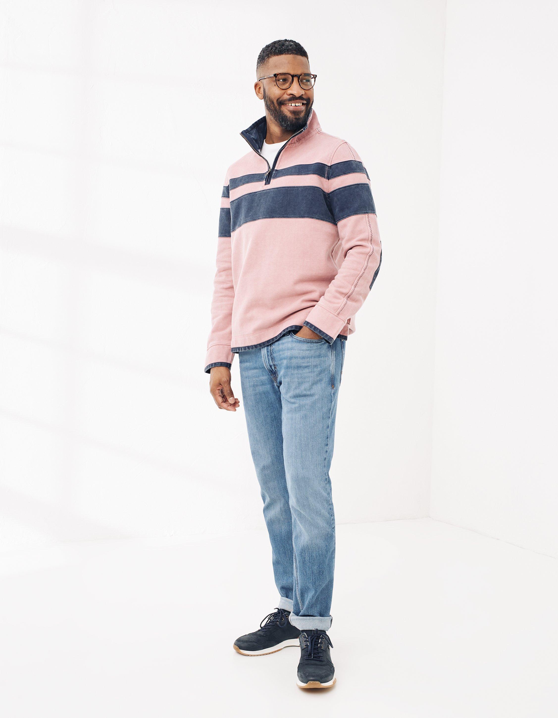 Tommy jeans colourblock clearance stripe crew neck sweatshirt