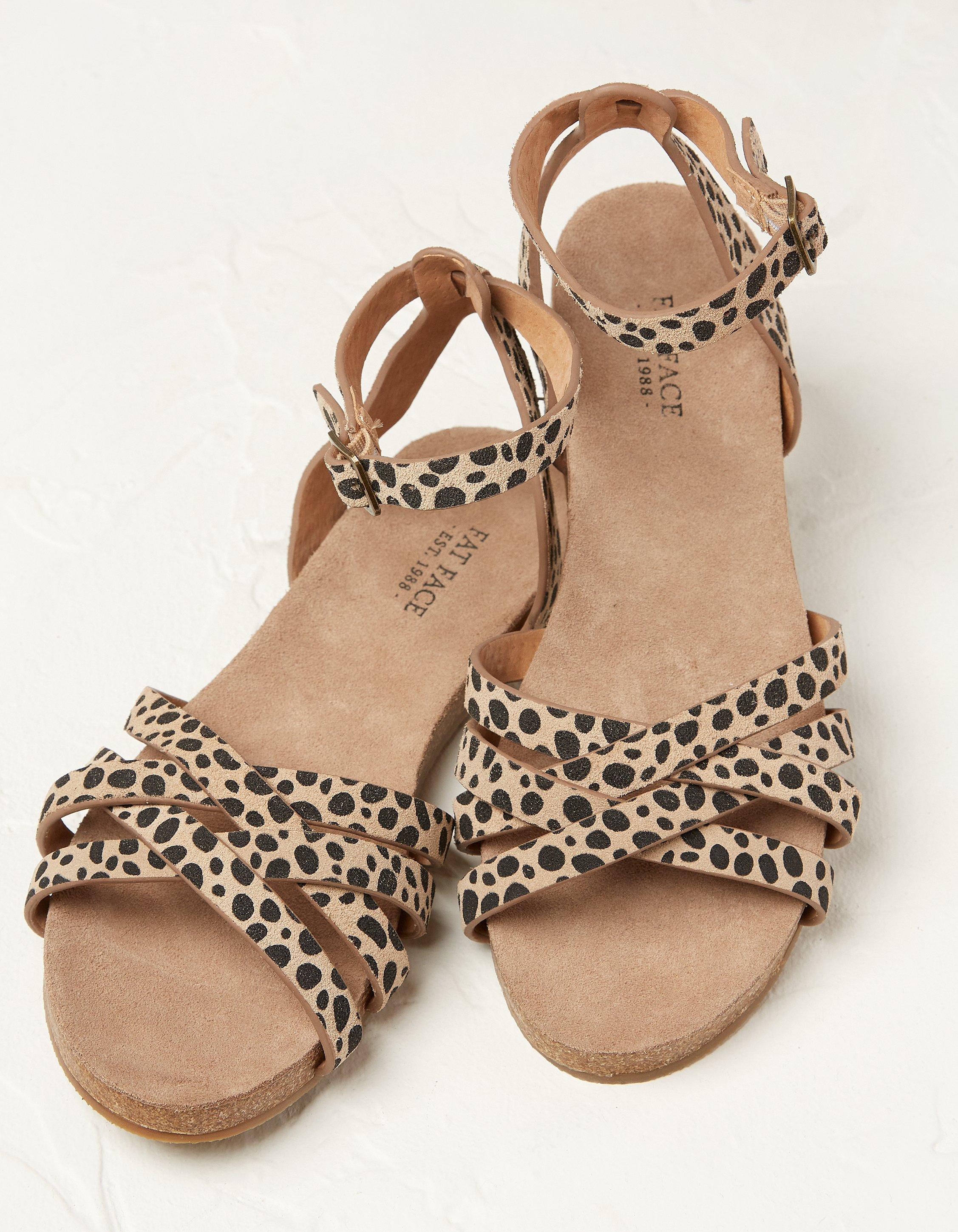 Animal print hot sale womens sandals