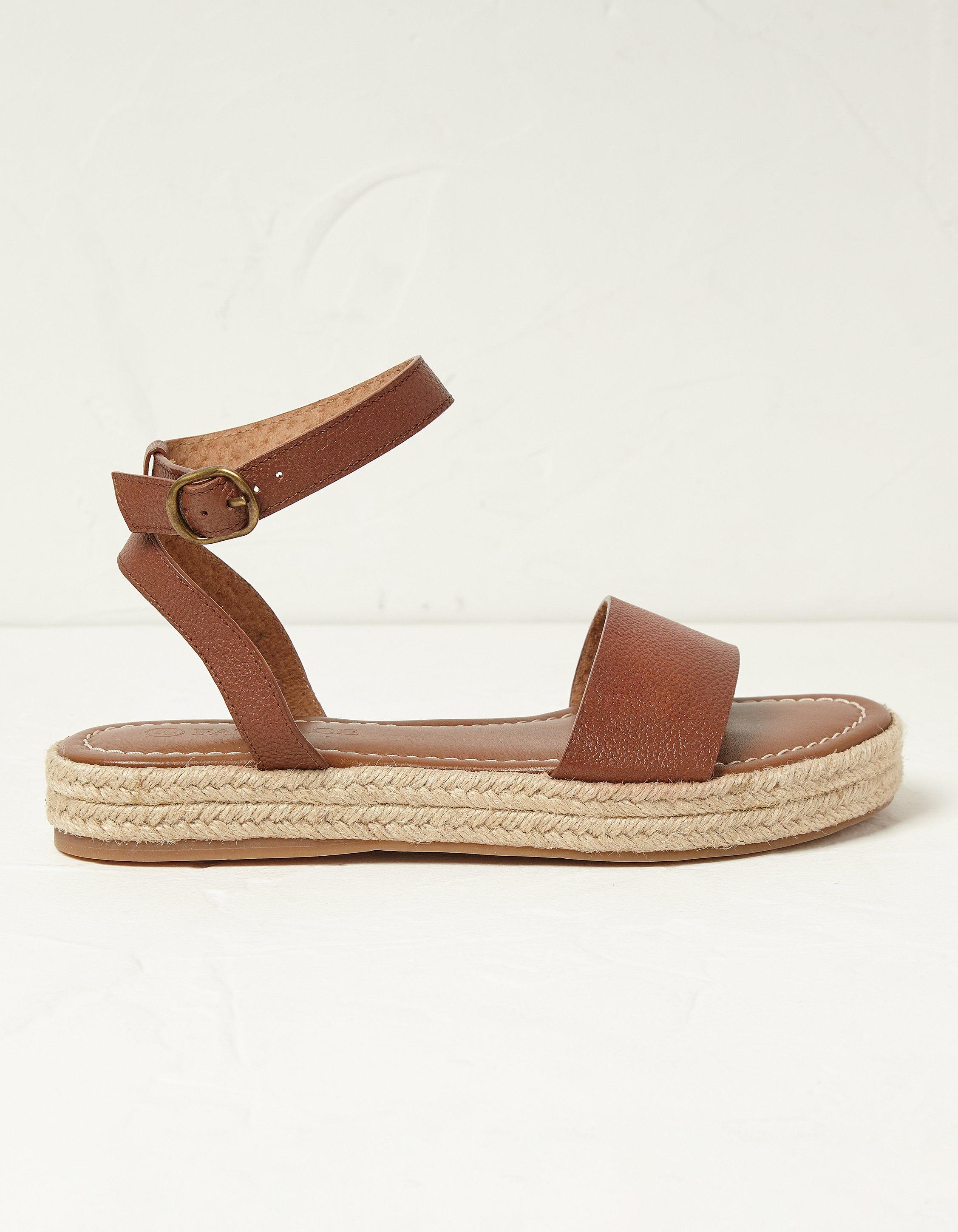 Tan leather espadrille wedges hot sale