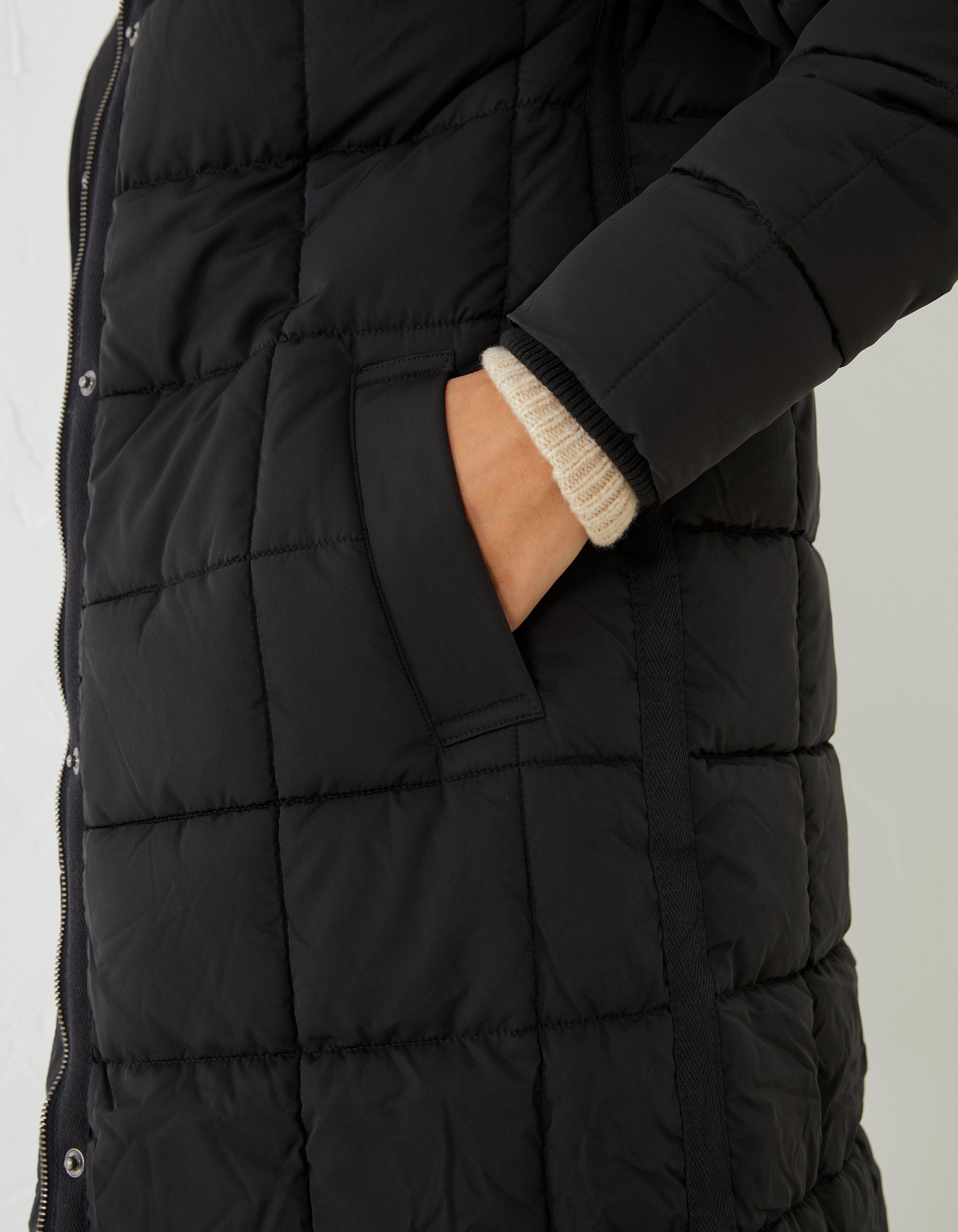 Fatface black jenny padded coat on sale