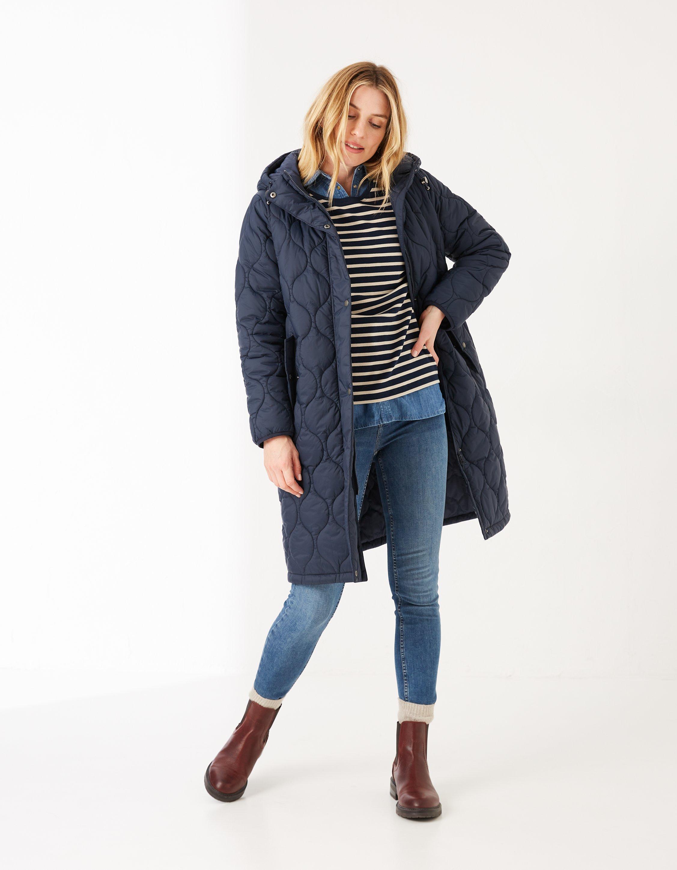 Fat face cumbria long puffer jacket online