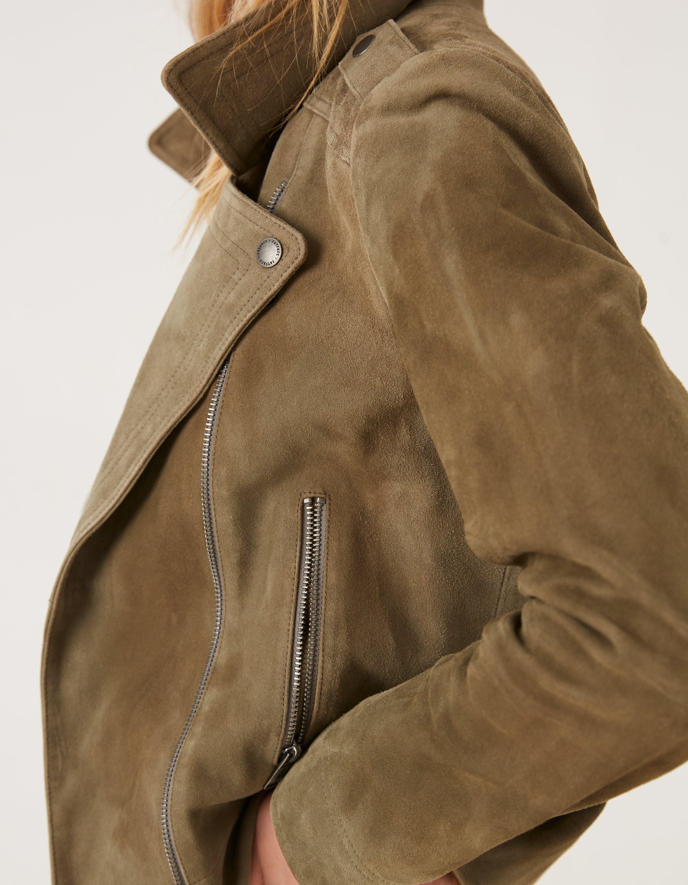 Suzie Suede Biker Jacket, Coats & Jackets | FatFace.com