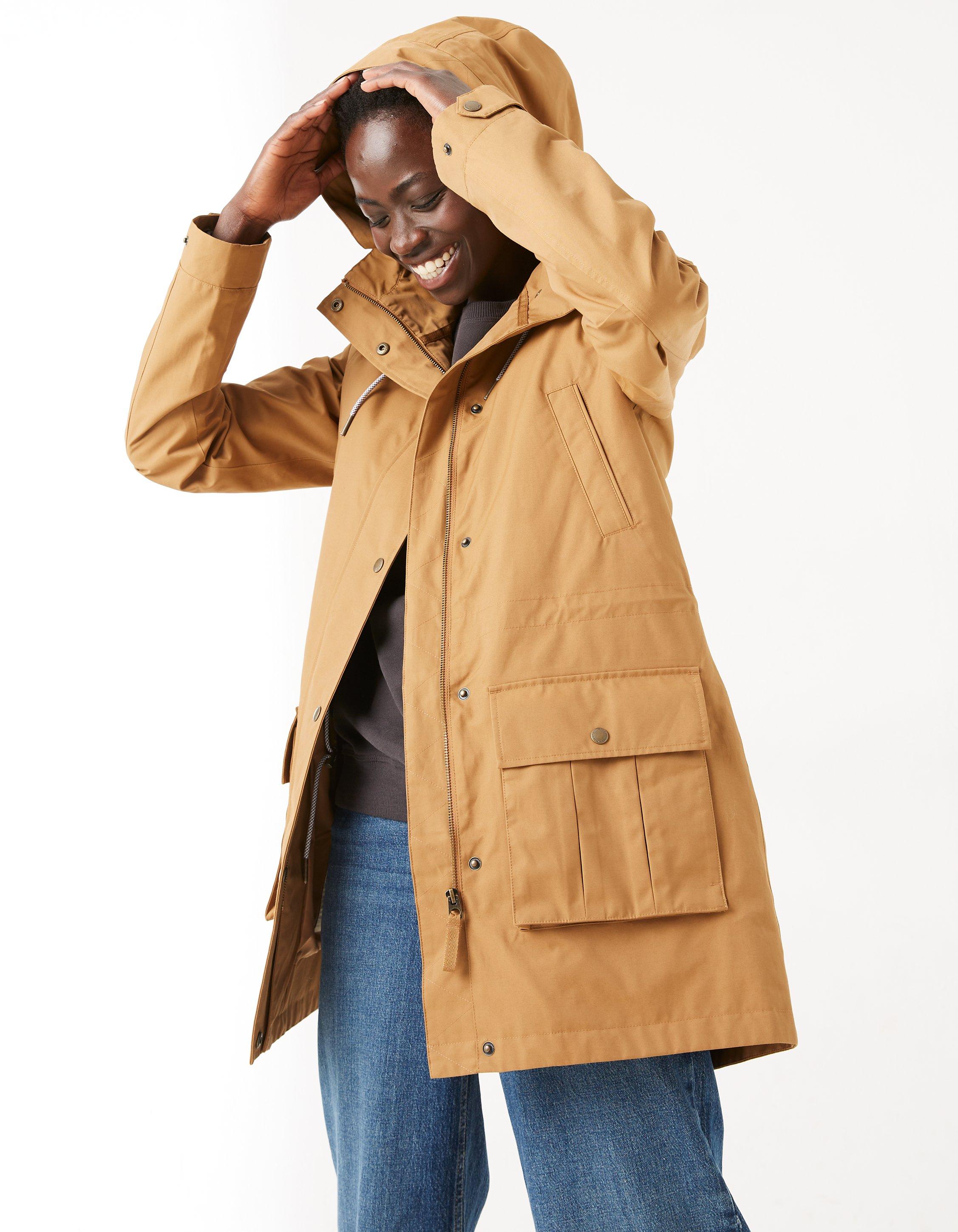 Tan store waterproof coat