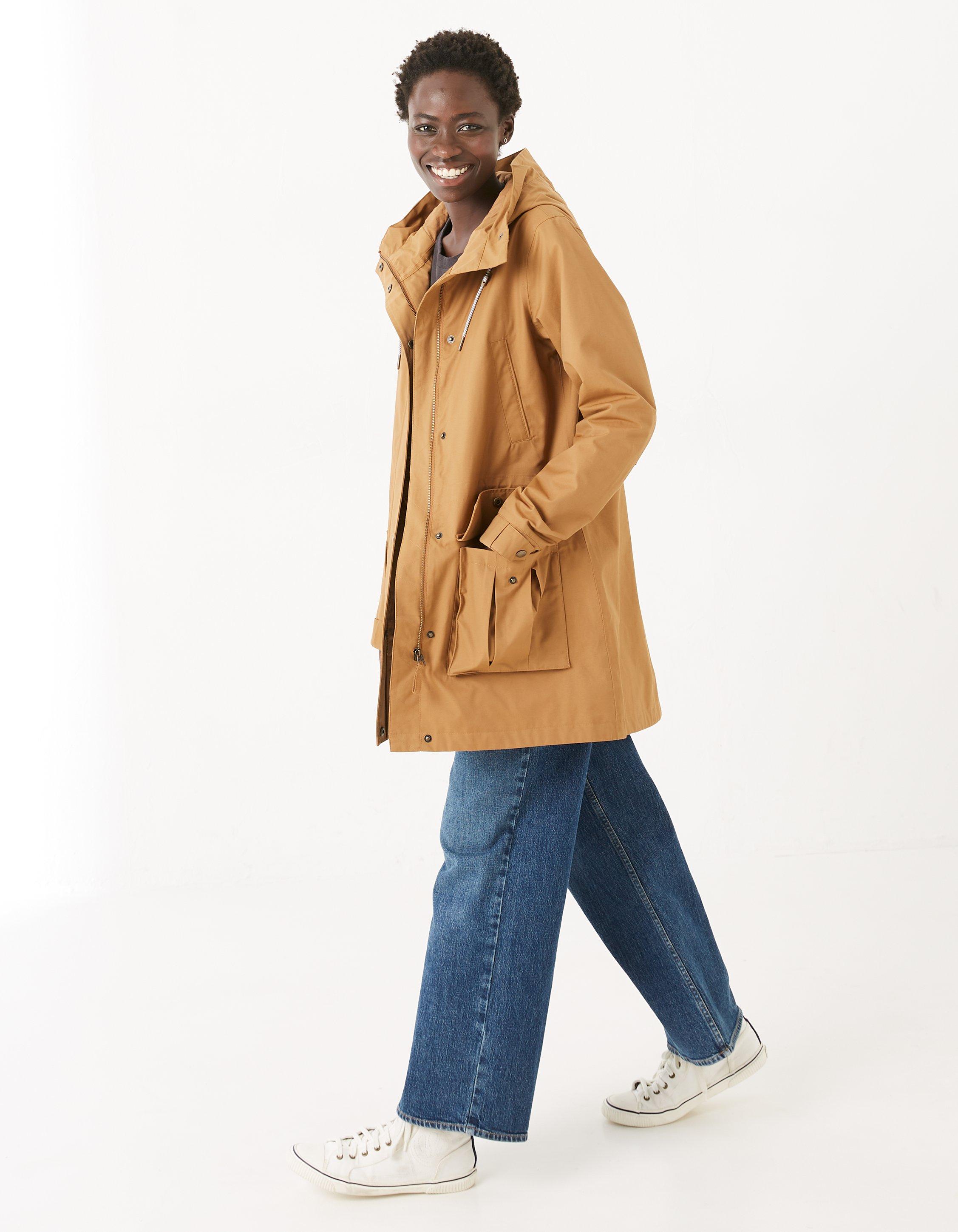 Mustard waterproof coat hotsell