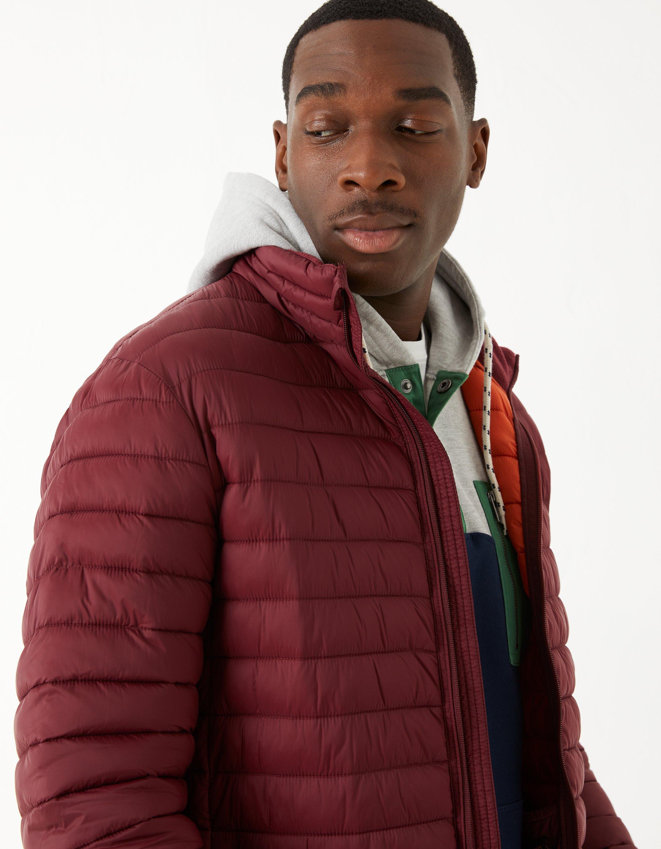 Maroon puffer jacket on sale mens