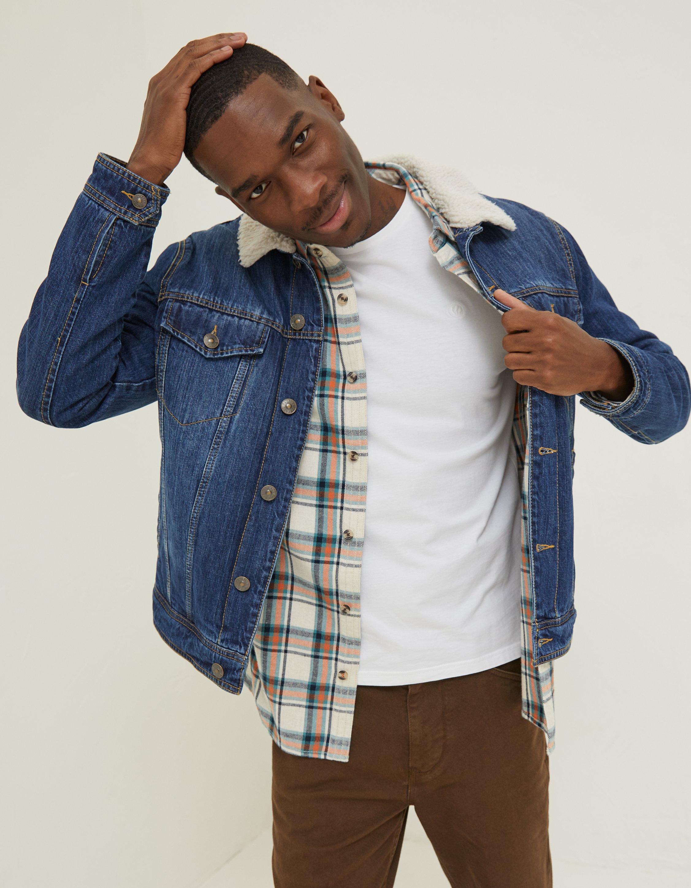 Mid wash clearance denim jacket