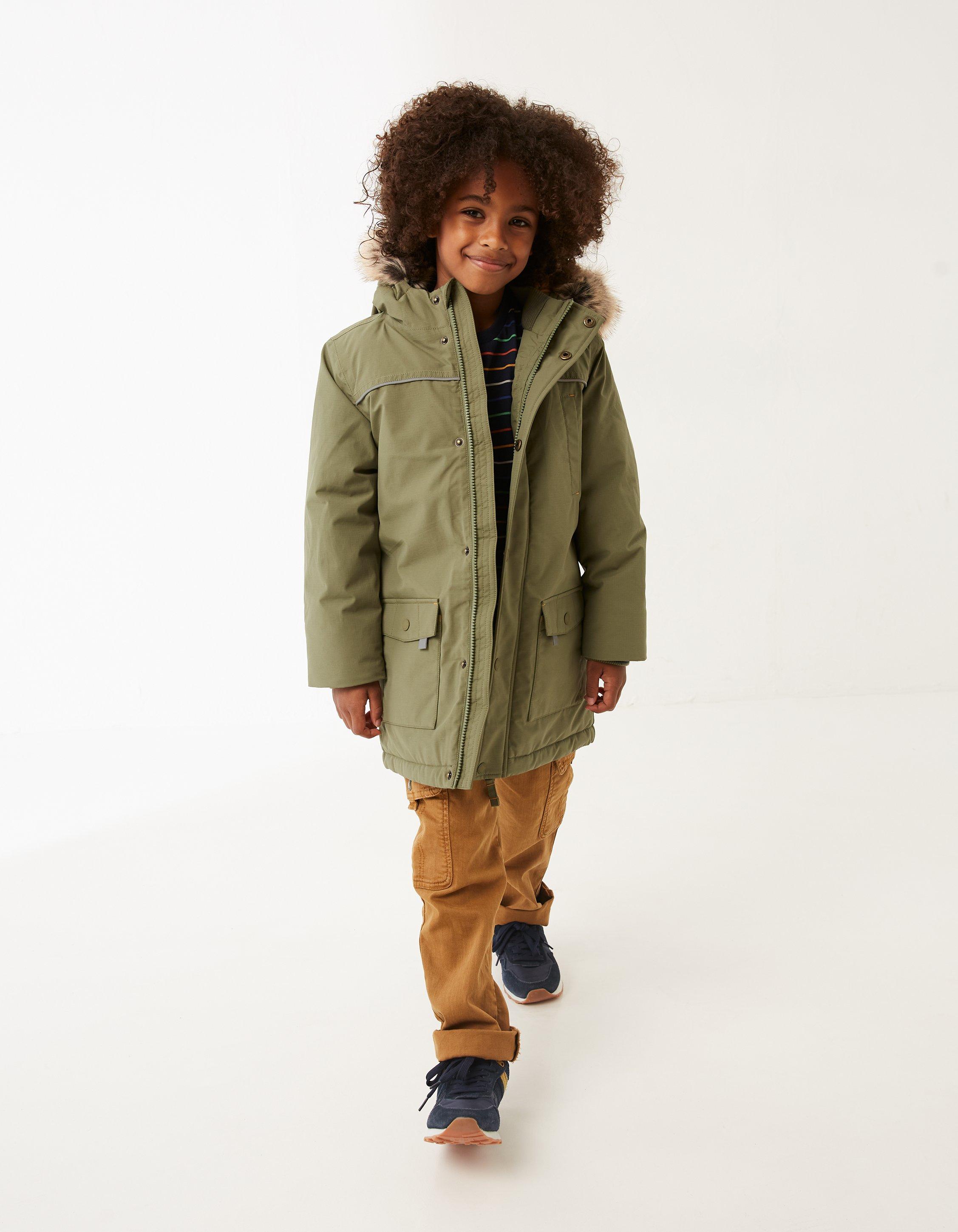 Khaki on sale waterproof parka