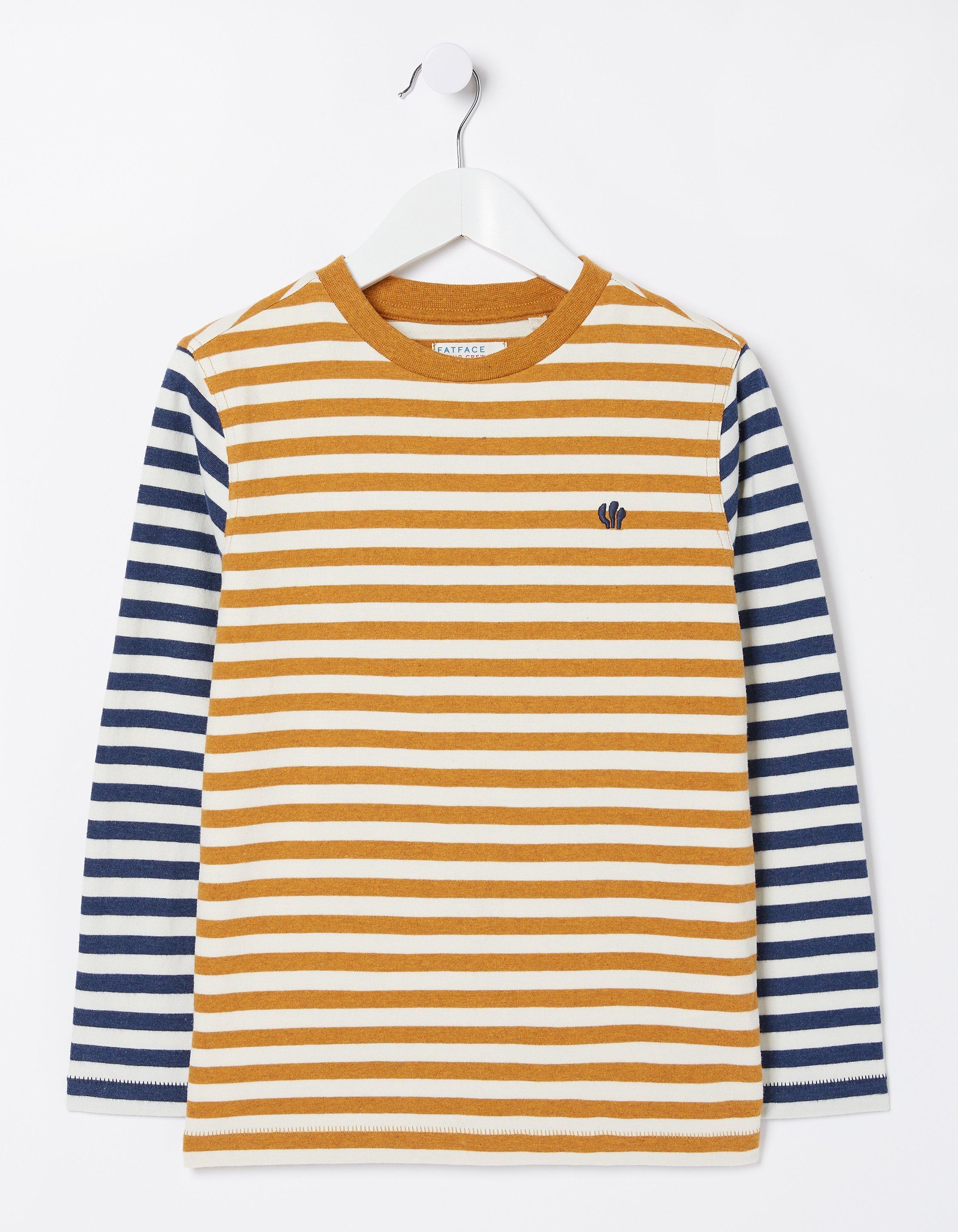 Kids Multi Stripe Sleeve T-Shirt