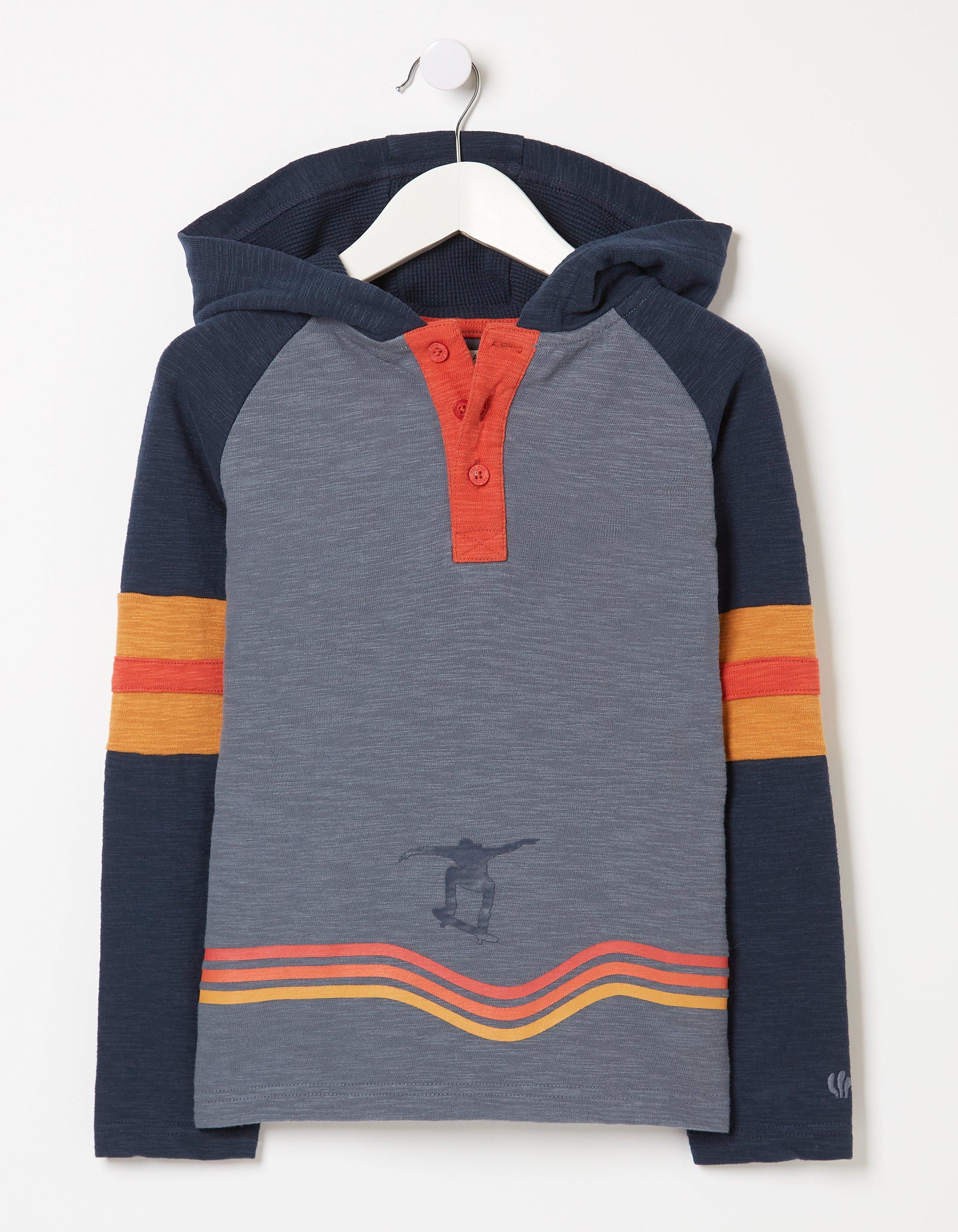 Hooded henley on sale