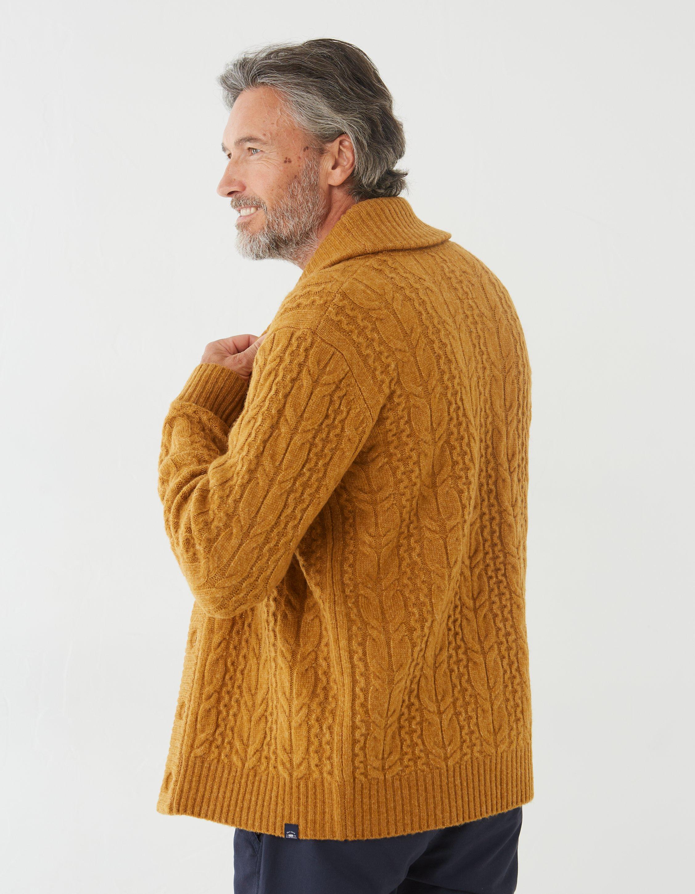 Fat face 2025 mustard cardigan