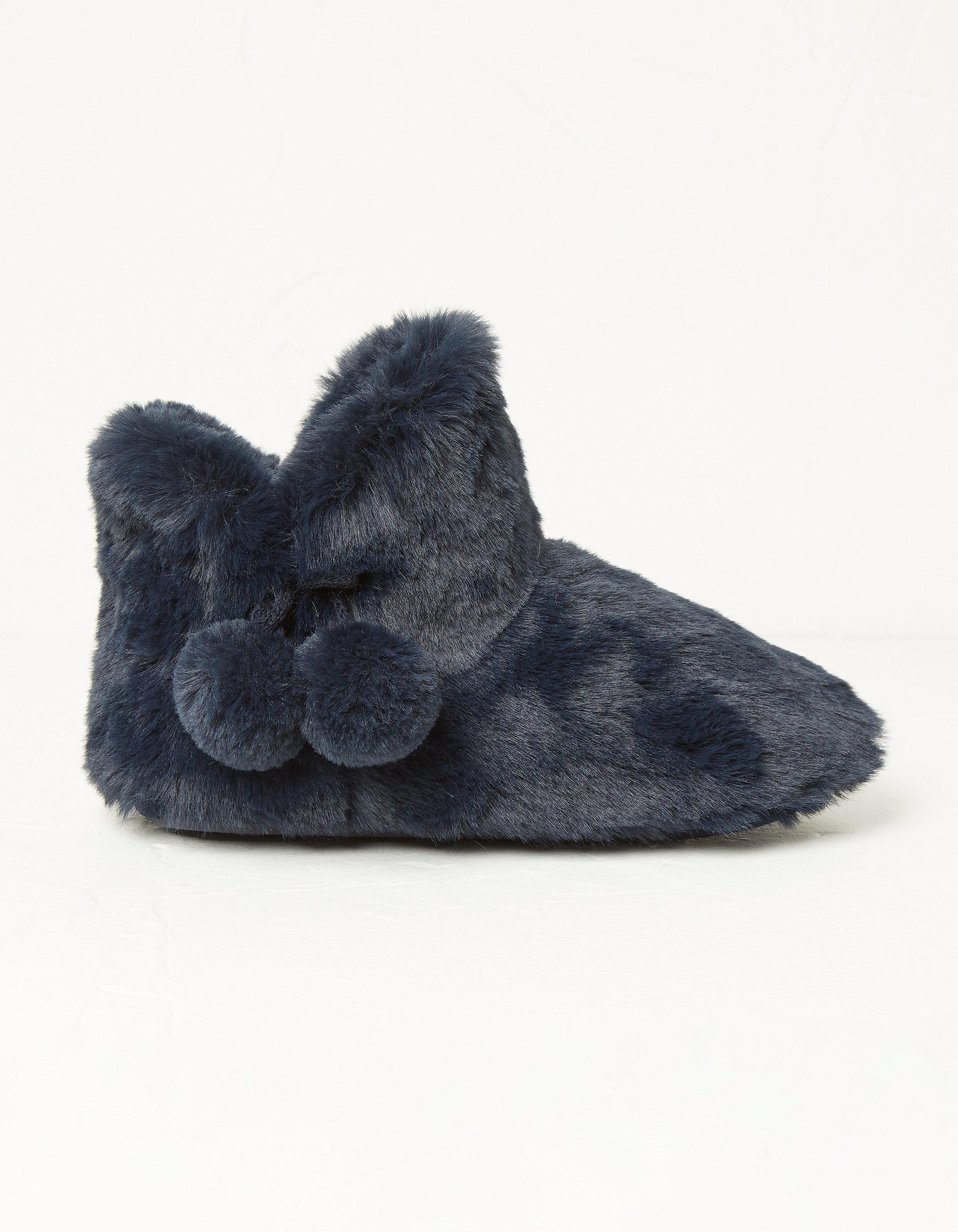 Fluffy boot slippers online womens