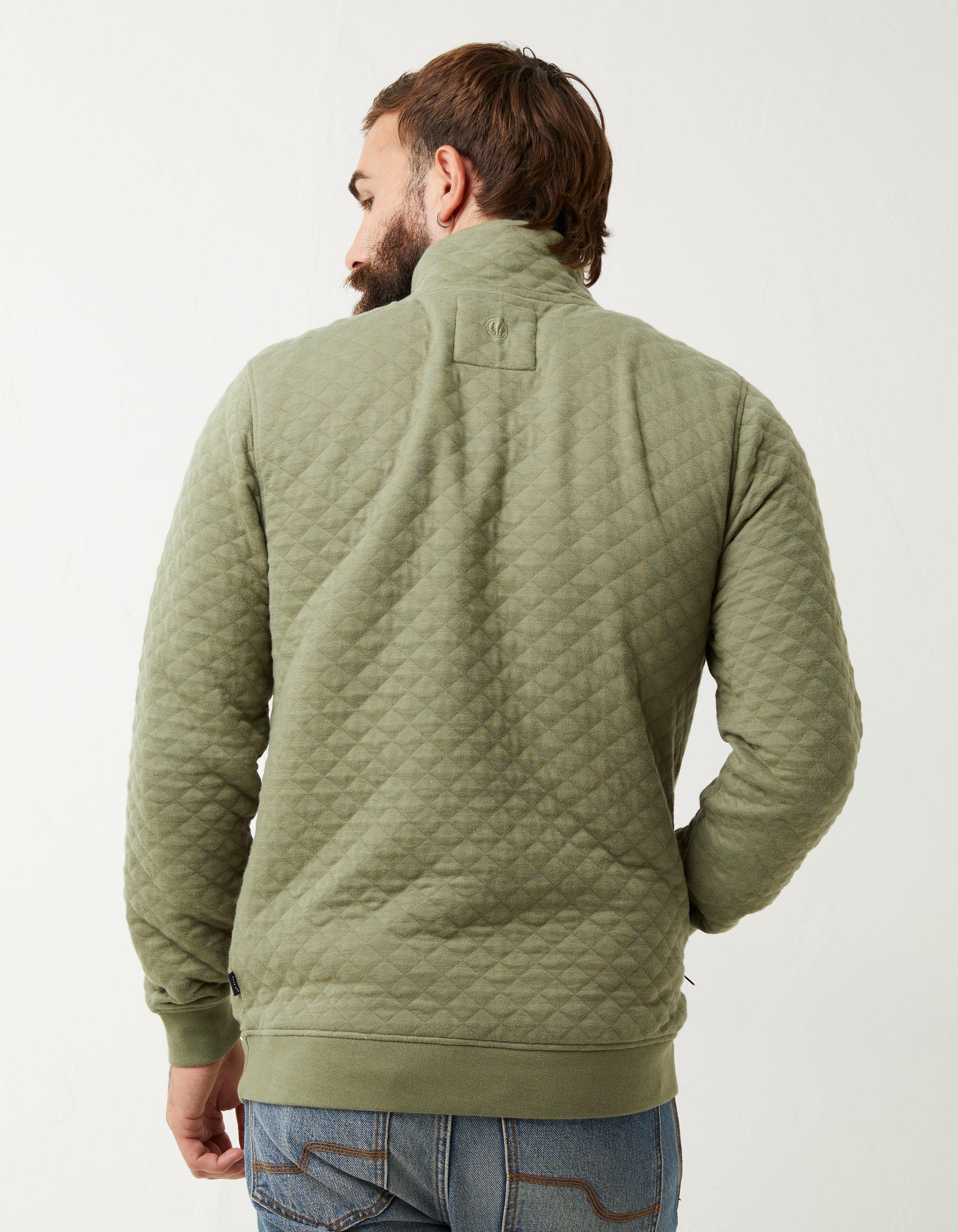 Quilted Half Neck Sweatshirt