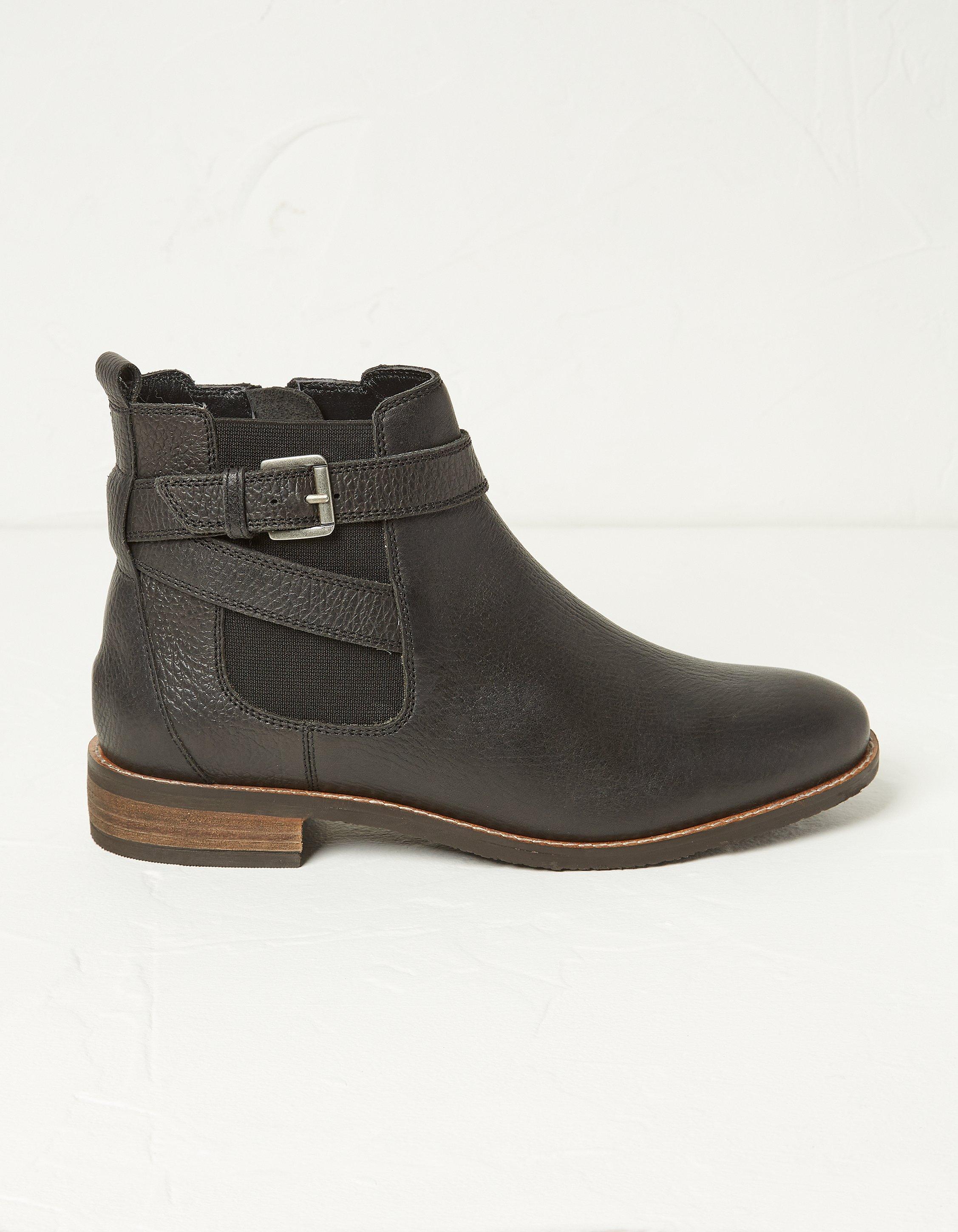 Fat face shop black ankle boots