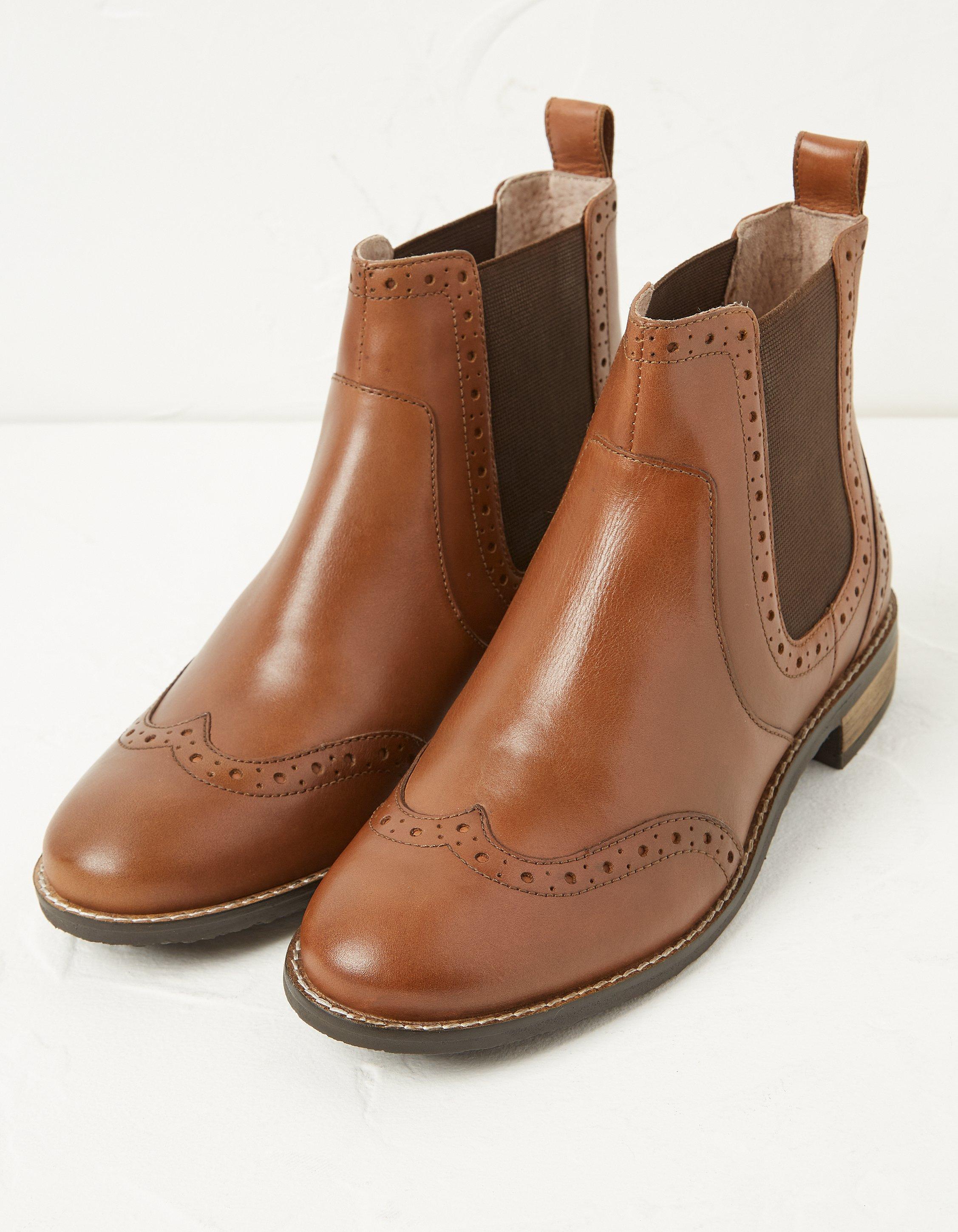 Heeled brogue outlet boots