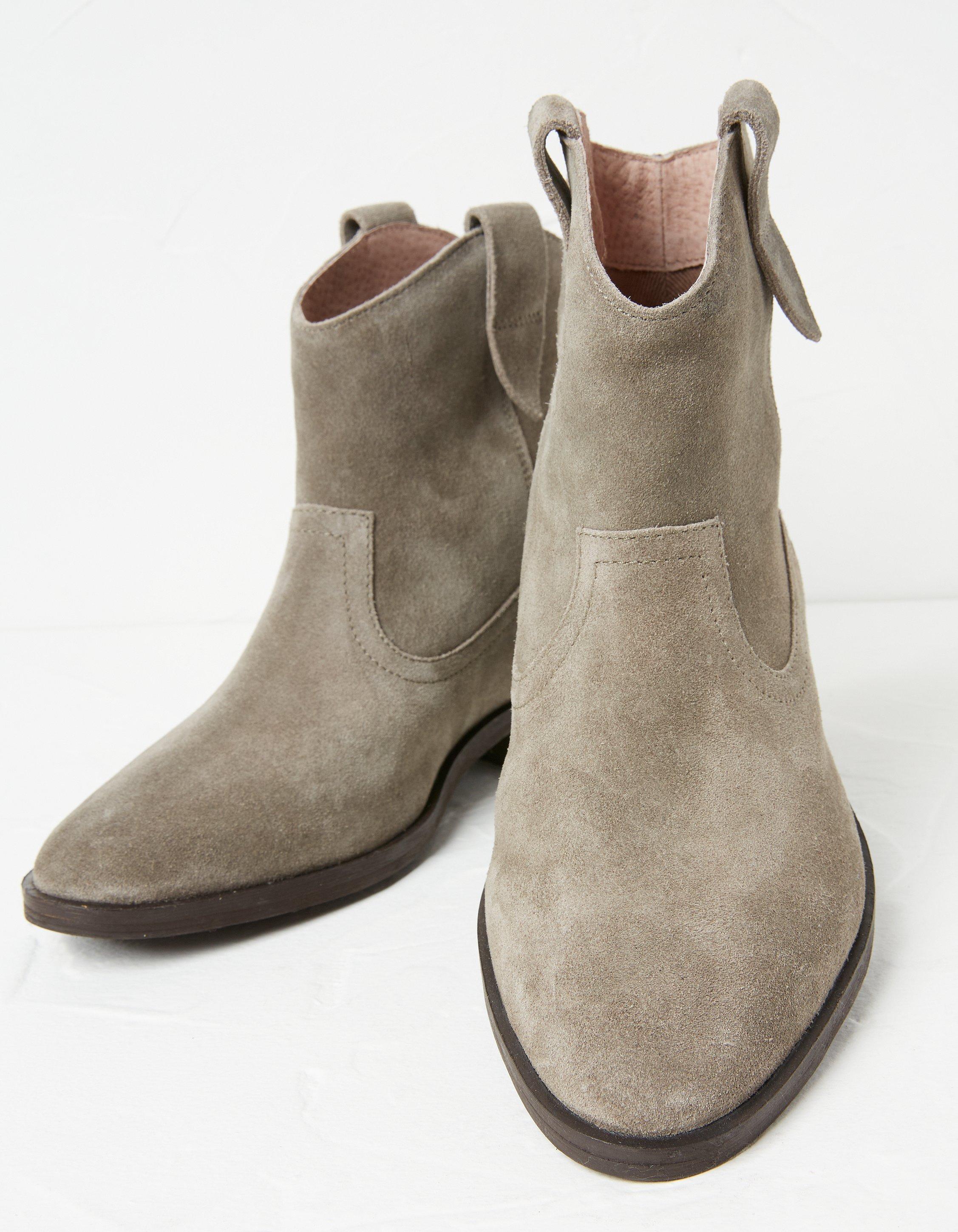 Light grey hotsell suede booties