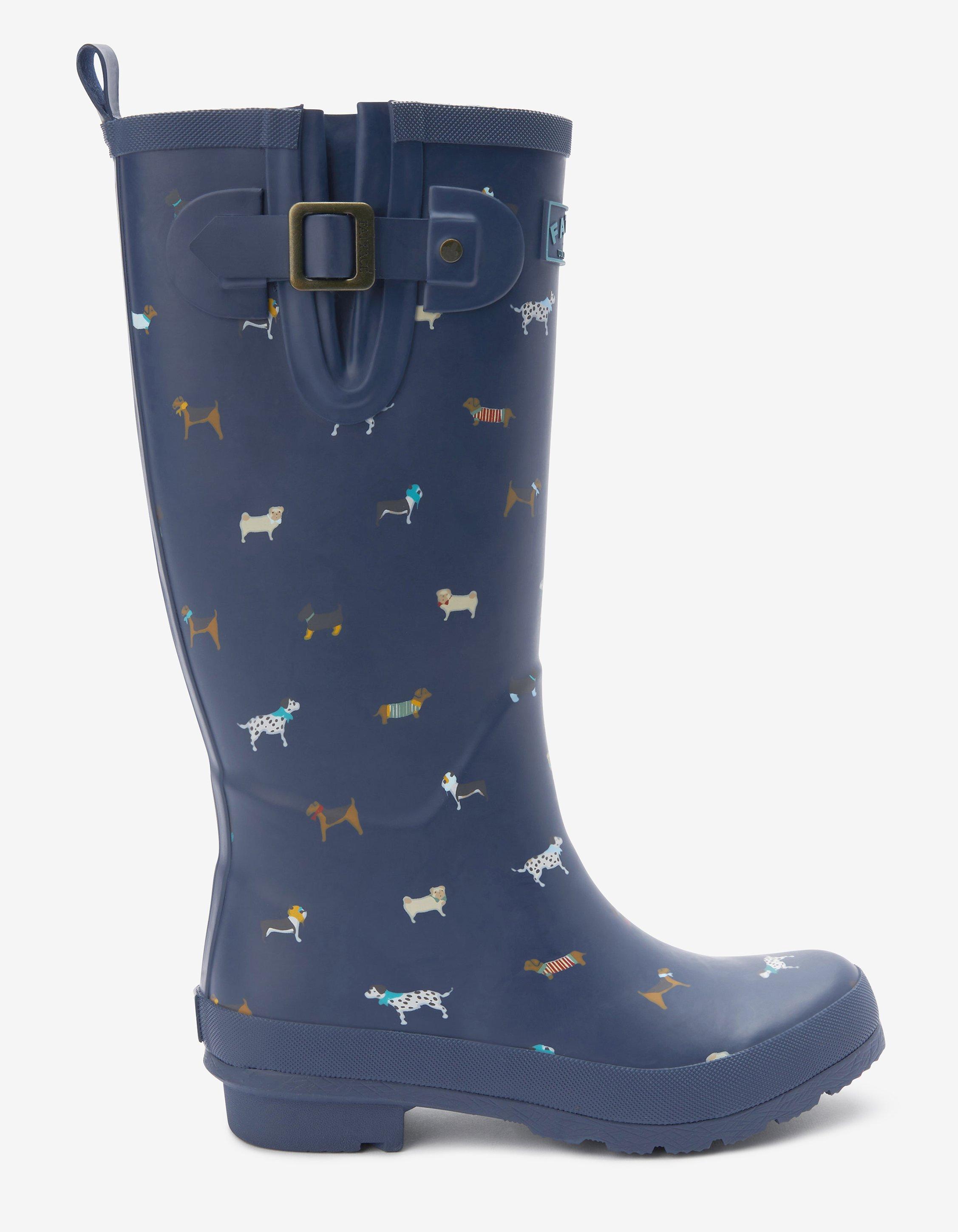 Women's rain boots 2025 with dogs on them