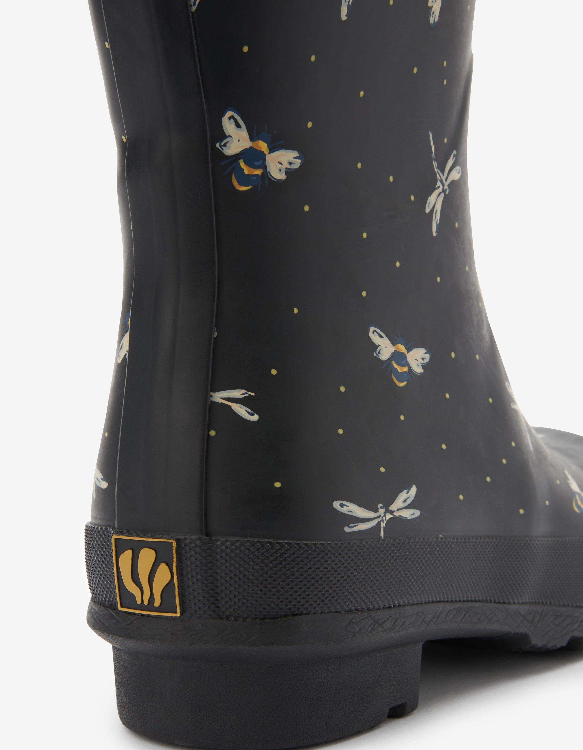 Rain boots with store bees