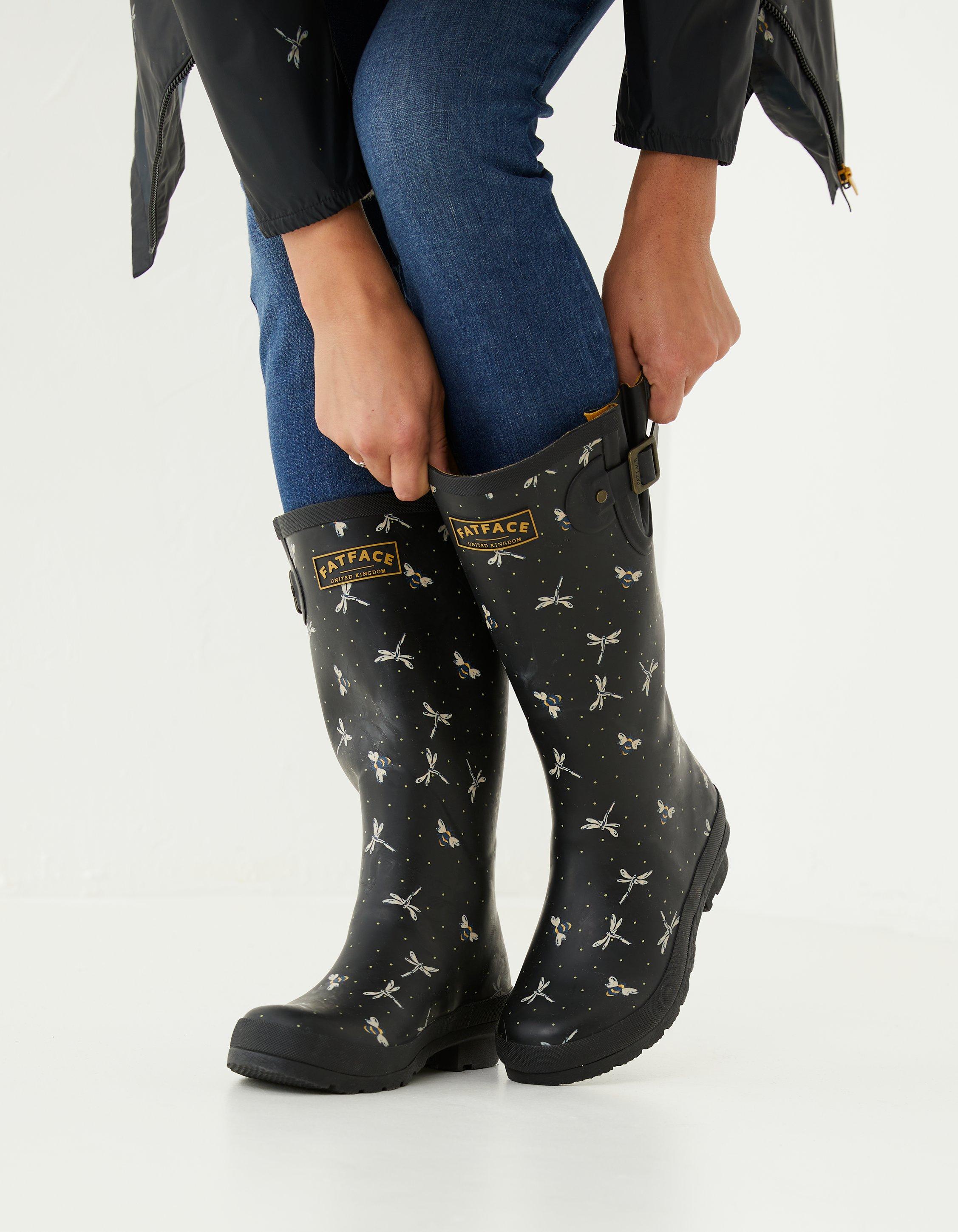 Womens store printed wellies