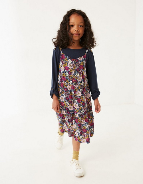 Kid’s Two-in-One Hope Butterfly Floral Dress