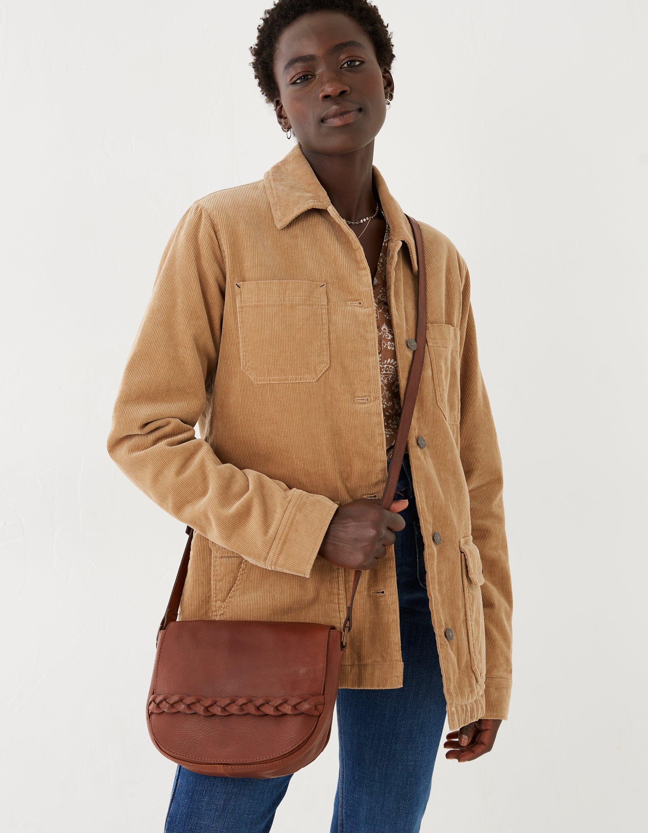 Chestnut Leather Cross Body Bag, Bags & Wallets